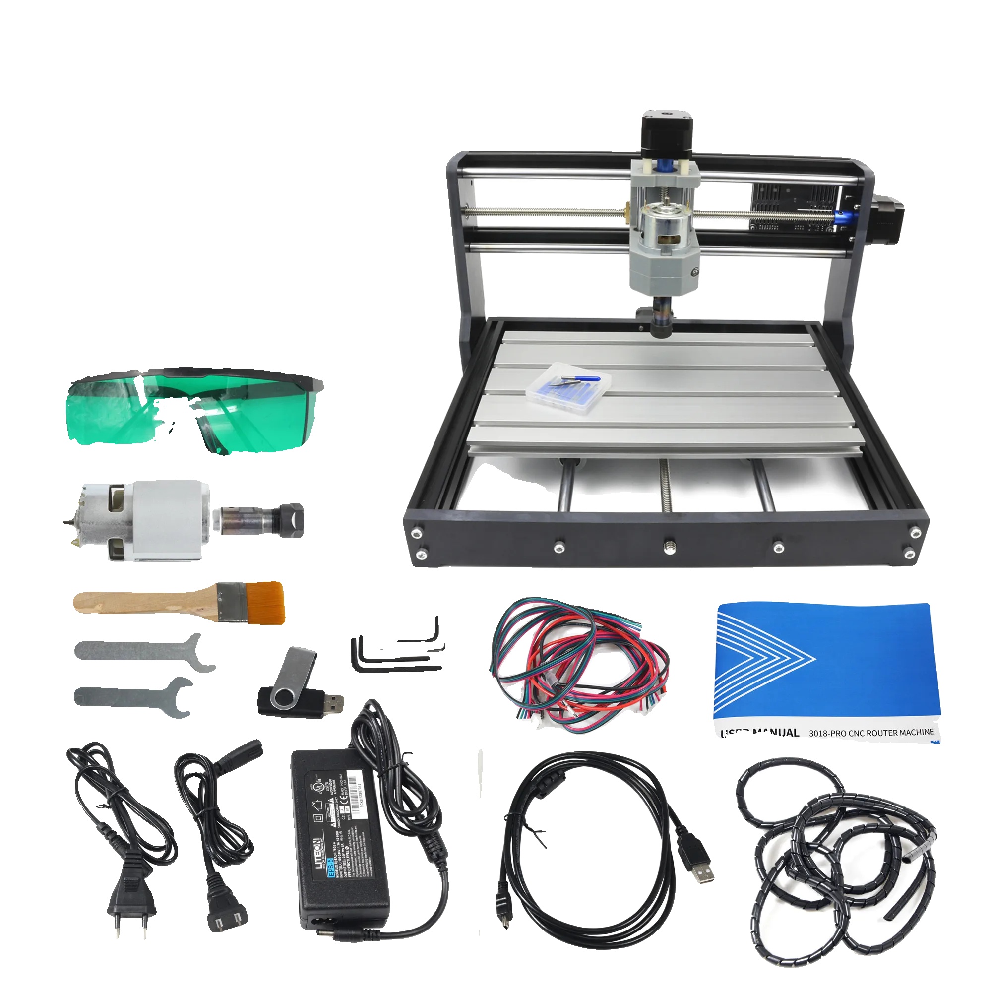 Cnc-gravierer, Grbl-steuerung, Einstellbare Laserleistung, Mit Offshore-kontrolle, Kein Laser