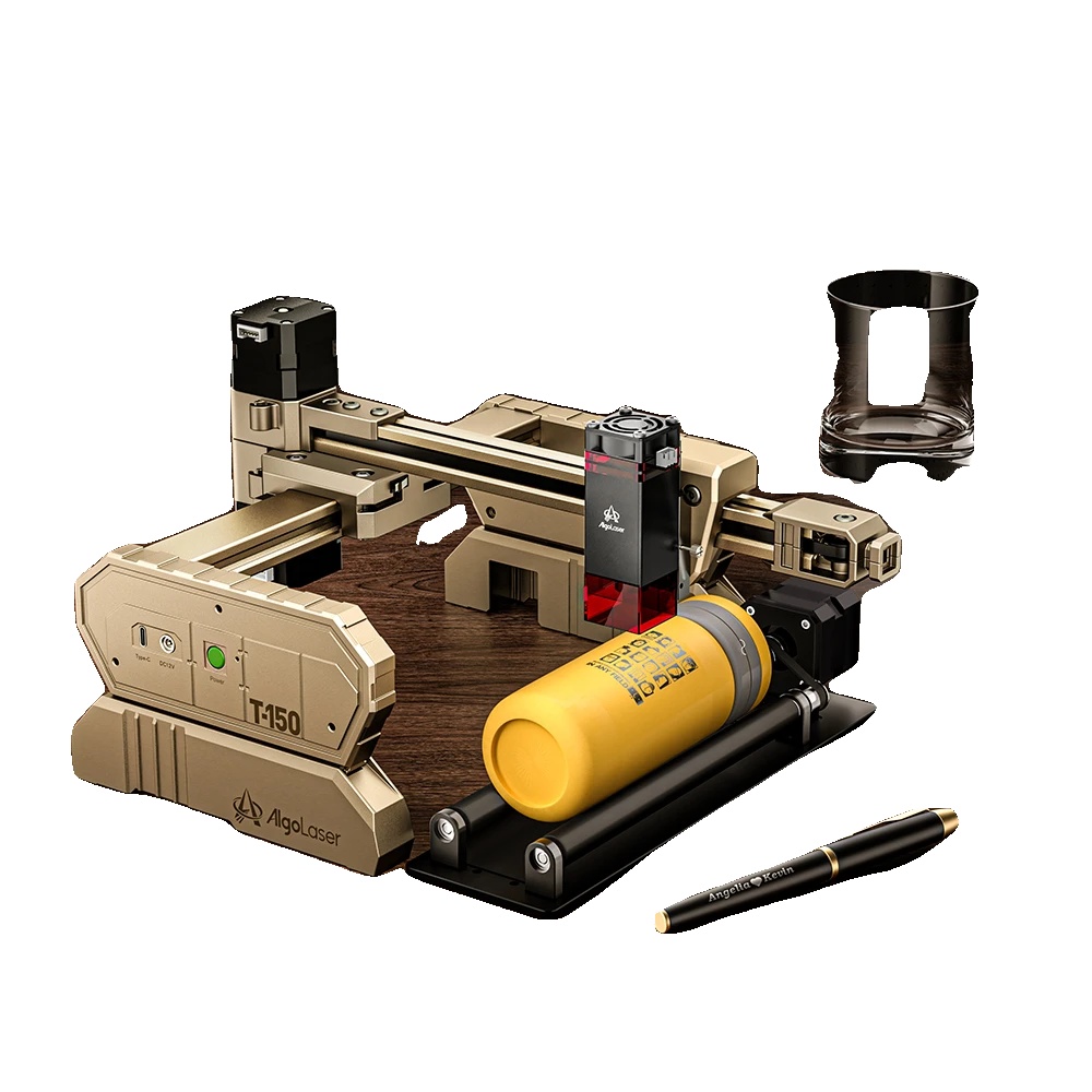 Lasergravierer, 10w-diodenlaser, Hochpräzises Schneiden, T150 Rotary Roller