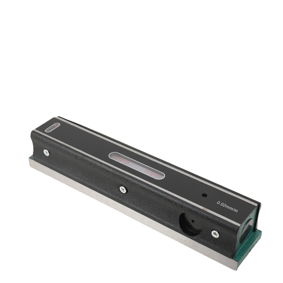 Wasserwaage, 250mm Länge, Gusseisenmaterial, Genauigkeit 0,02mm/m, 2kg Nettogewicht, V-nut Gestalteter Fuß