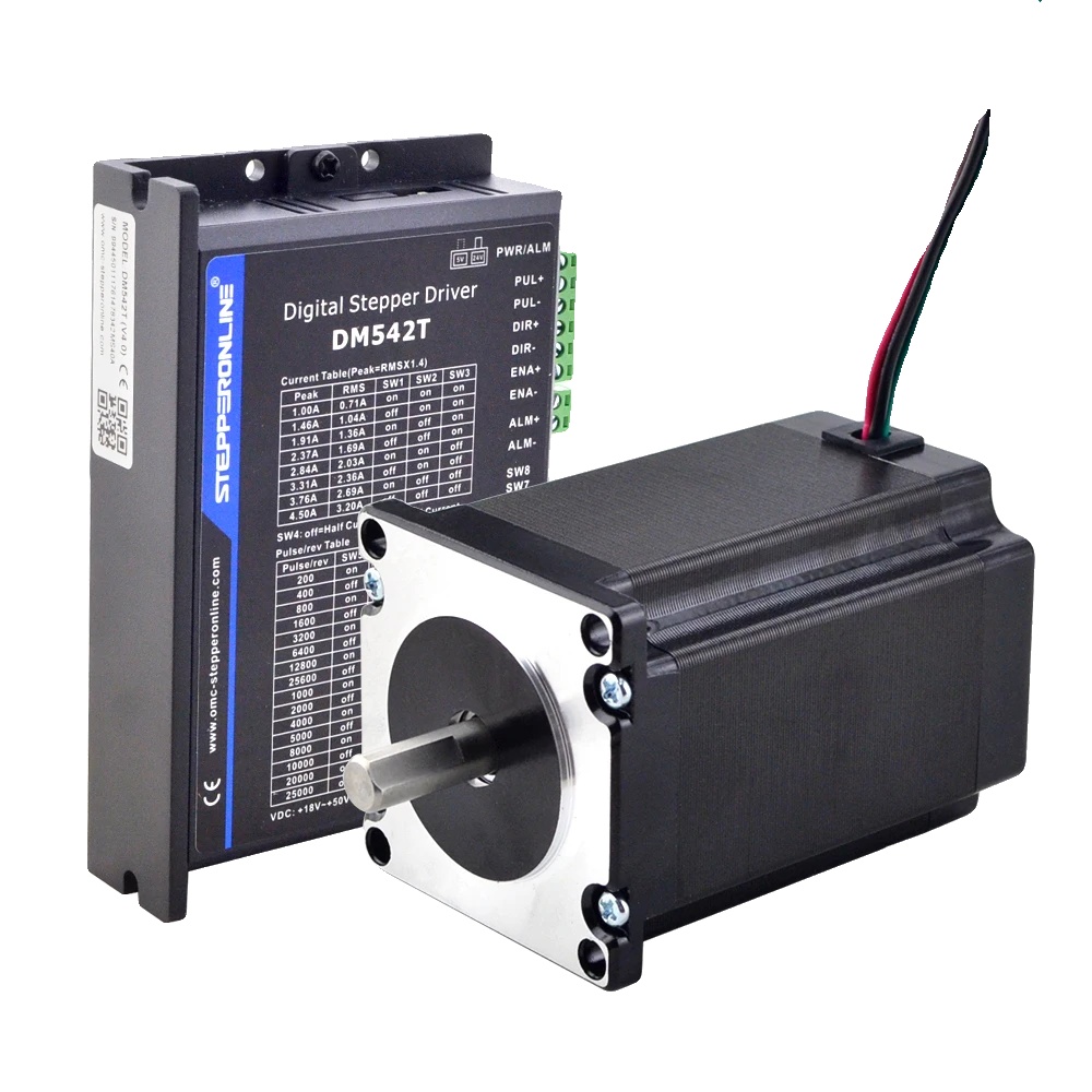 Schrittmotor-kit, Nema 23, Hybrides Design, 2.4nm 8mmschaft
