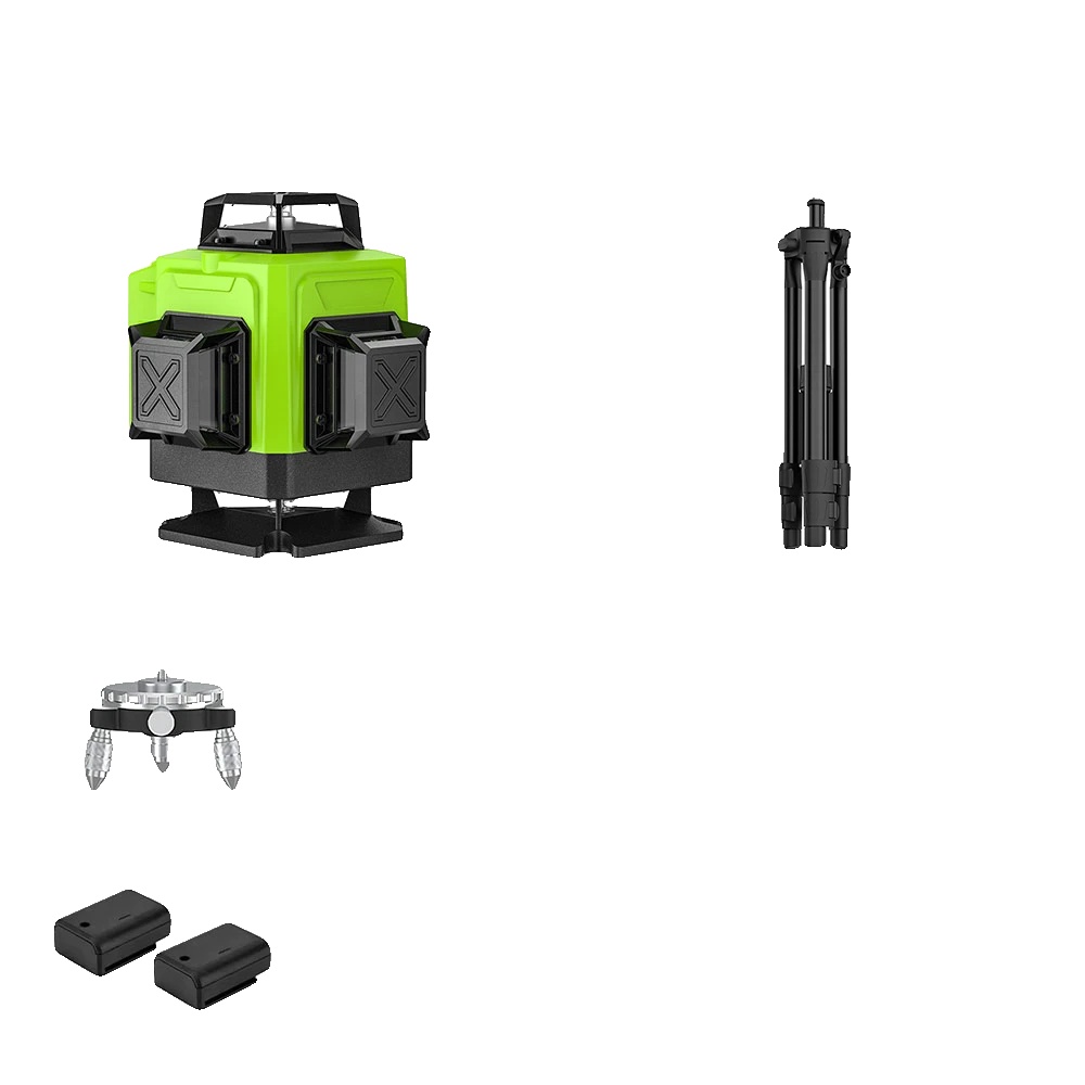 Laser-niveau, Selbstnivellierend, Manueller Modus, Stativ+plastikbox