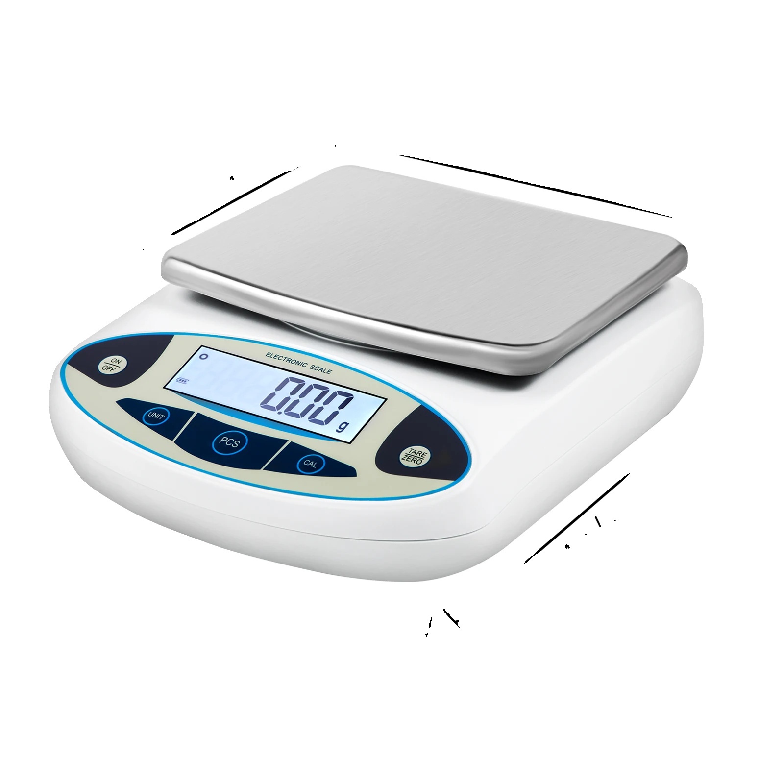 Analytische Waage, 5000g Kapazität, Hochpräzise Messung, 5000 X 0.01g