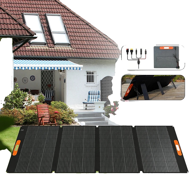 Solarpanel, Faltbares Design, Wasserdicht, 200watt-5 In 1, 200w