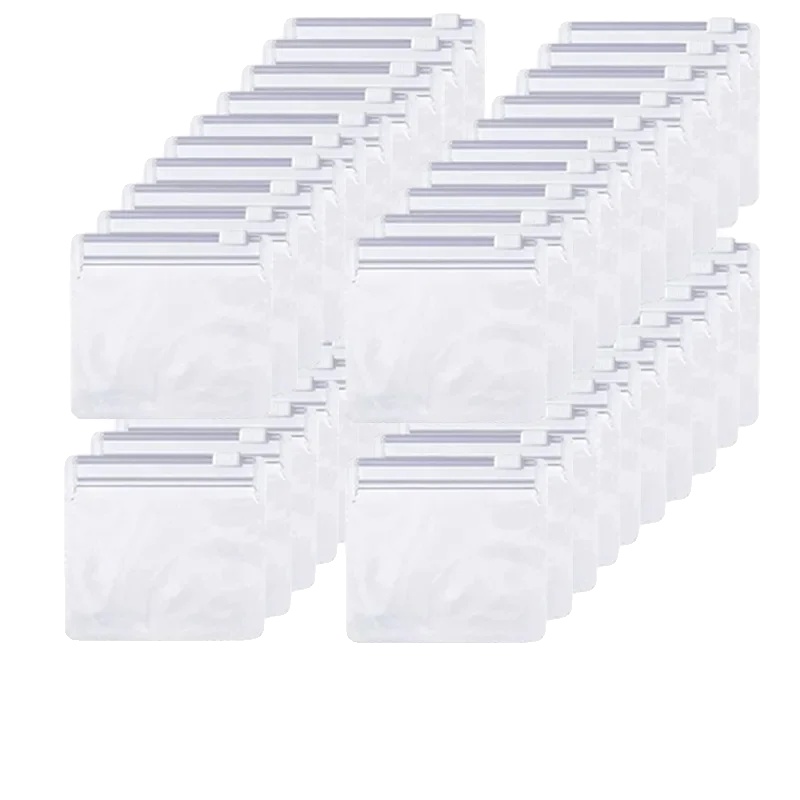 Aufbewahrungstasche, Wiederverwendbar, Umweltfreundlich, Transparent-40pcs