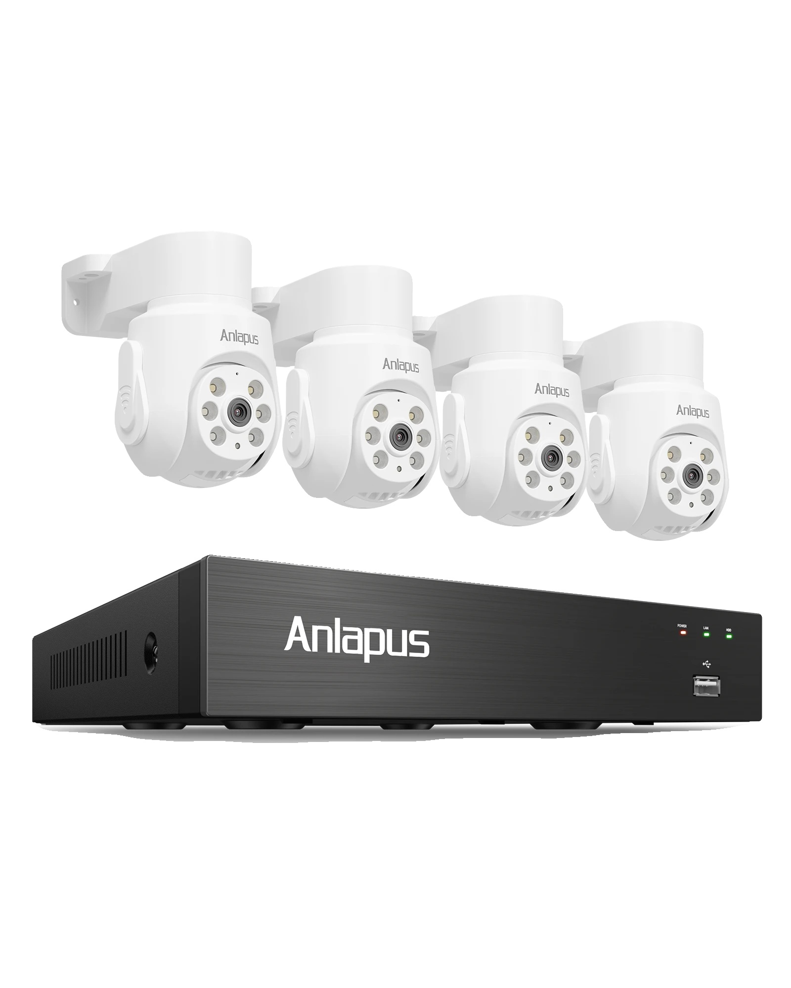 Cctv-sicherheitskamerasystem, 4k-auflösung, Schwenk-/neigefunktion, 8ch Dvr 4 4k Kameras, 1t