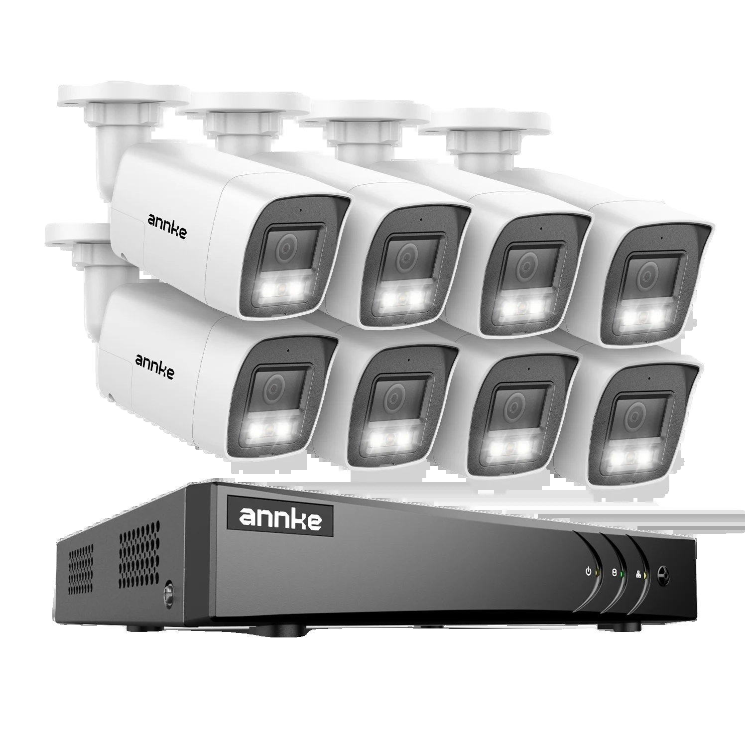 Sicherheitskamerasystem, 3k Hochauflösung, Zwei-wege-audio, 8ch Dvr 8pcs Kameras, Keine-a