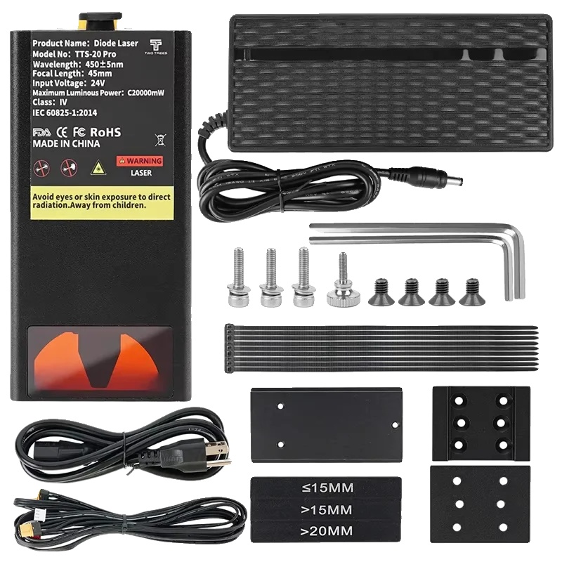 Laser-modul, 20w Optische Leistung, 450nm Wellenlänge, Beige