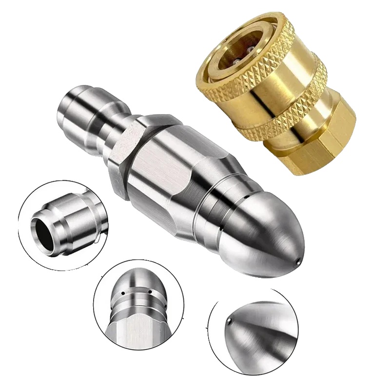 Mini-abwasser-jetterdüse, Langlebiger Edelstahl, 5000 Psi Druck, A