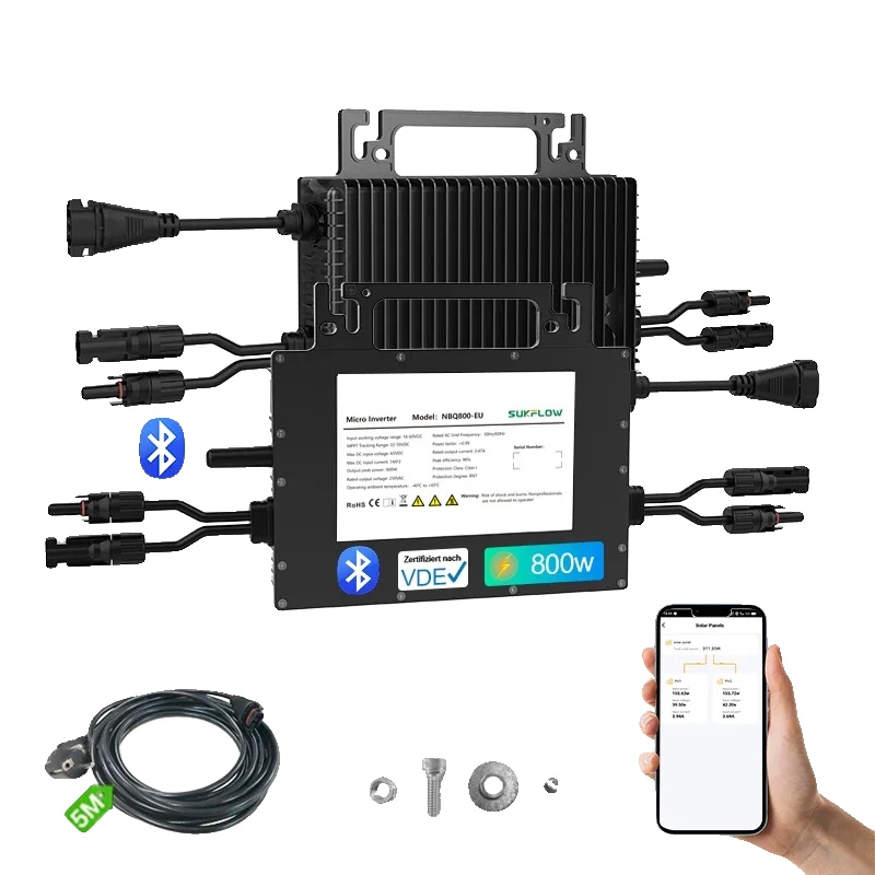 Mikro-wechselrichter, Plug-and-play-installation, Hochleistungsbetrieb, Nbq800-eu, 230v-d, 22-50v-d