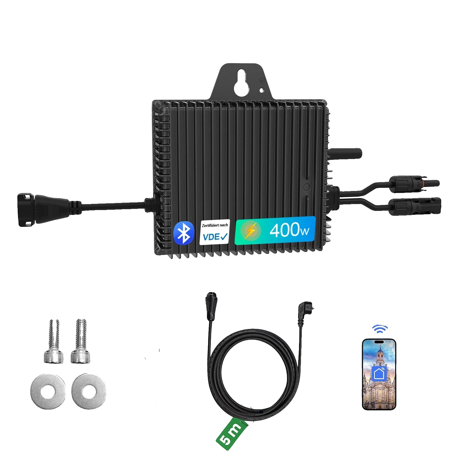 Mikro-wechselrichter, Plug-and-play-installation, Hochleistungsbetrieb, Sv400-pro, 230v-b, 22-50v-b