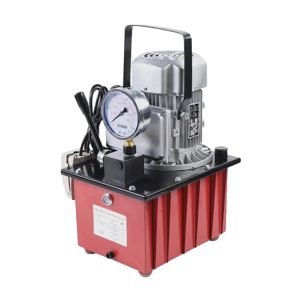 Elektrische Hydraulikpumpe, Manuelle Ventilbetätigung, Hohe Druckfähigkeit, Rot