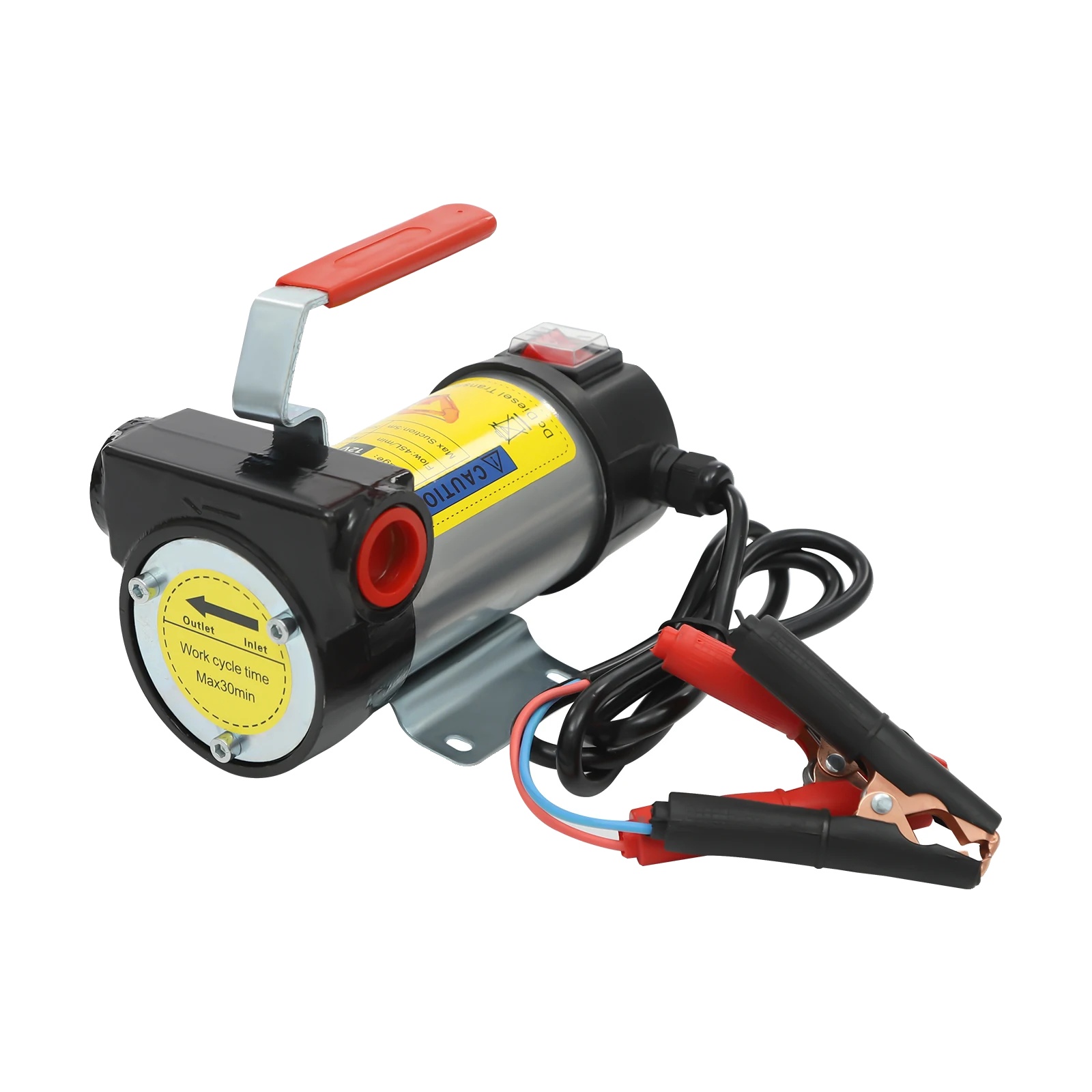 Dieseltransferpumpe, 200w Leistung, 45 L/min Durchflussrate, Schwarz