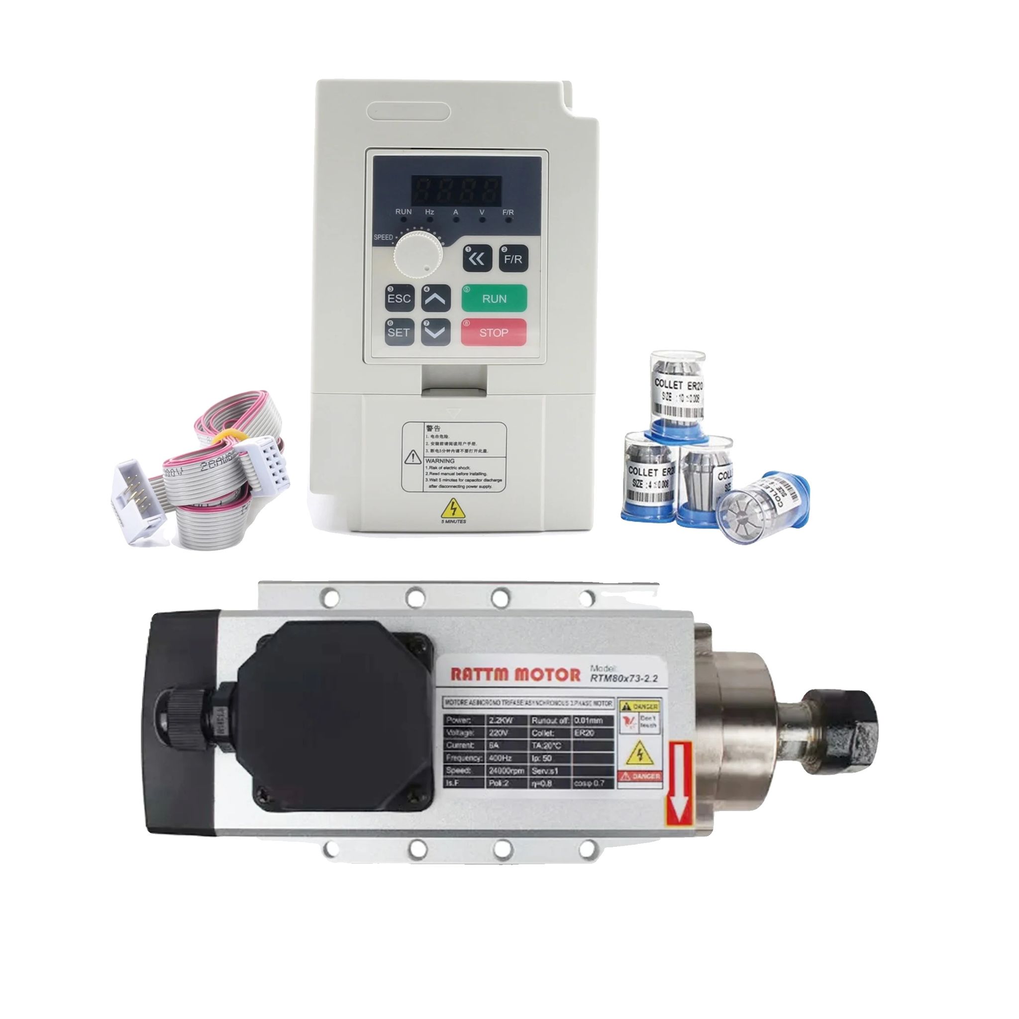 Luftgekühlte Spindel, Hohe Effizienz, Präzise Leistung, Add Vfd Spannzange, 220v