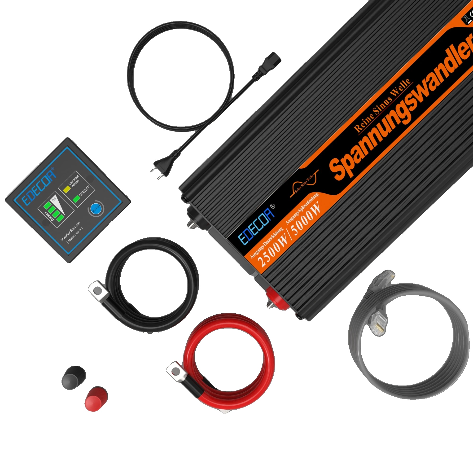Dc/ac Wechselrichter, Reine Sinuswelle, 2500w Nennleistung, 2500w, 12v, 220-240v