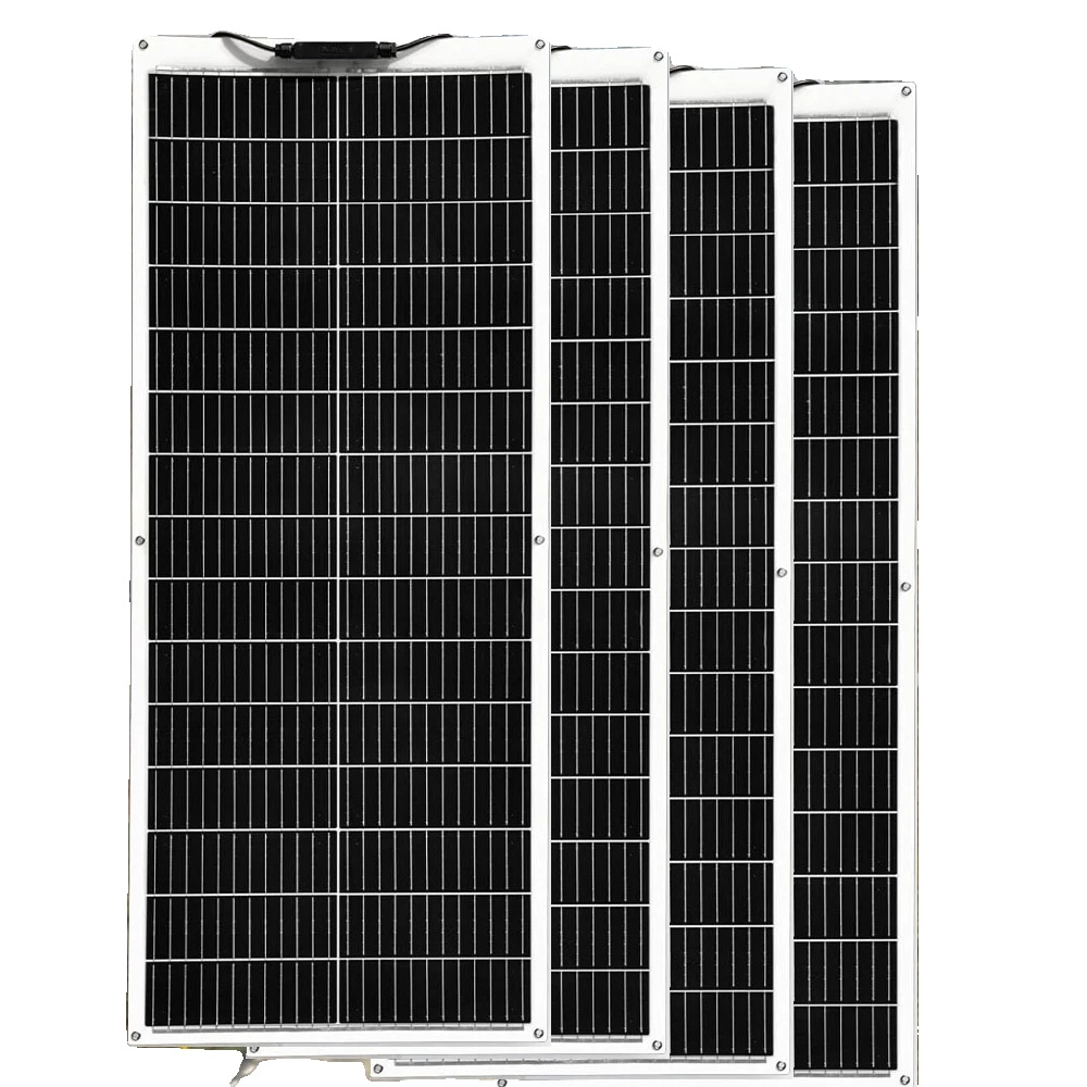 Solarpanel, Flexibles Design, Hohe Effizienz, 4stück 100w