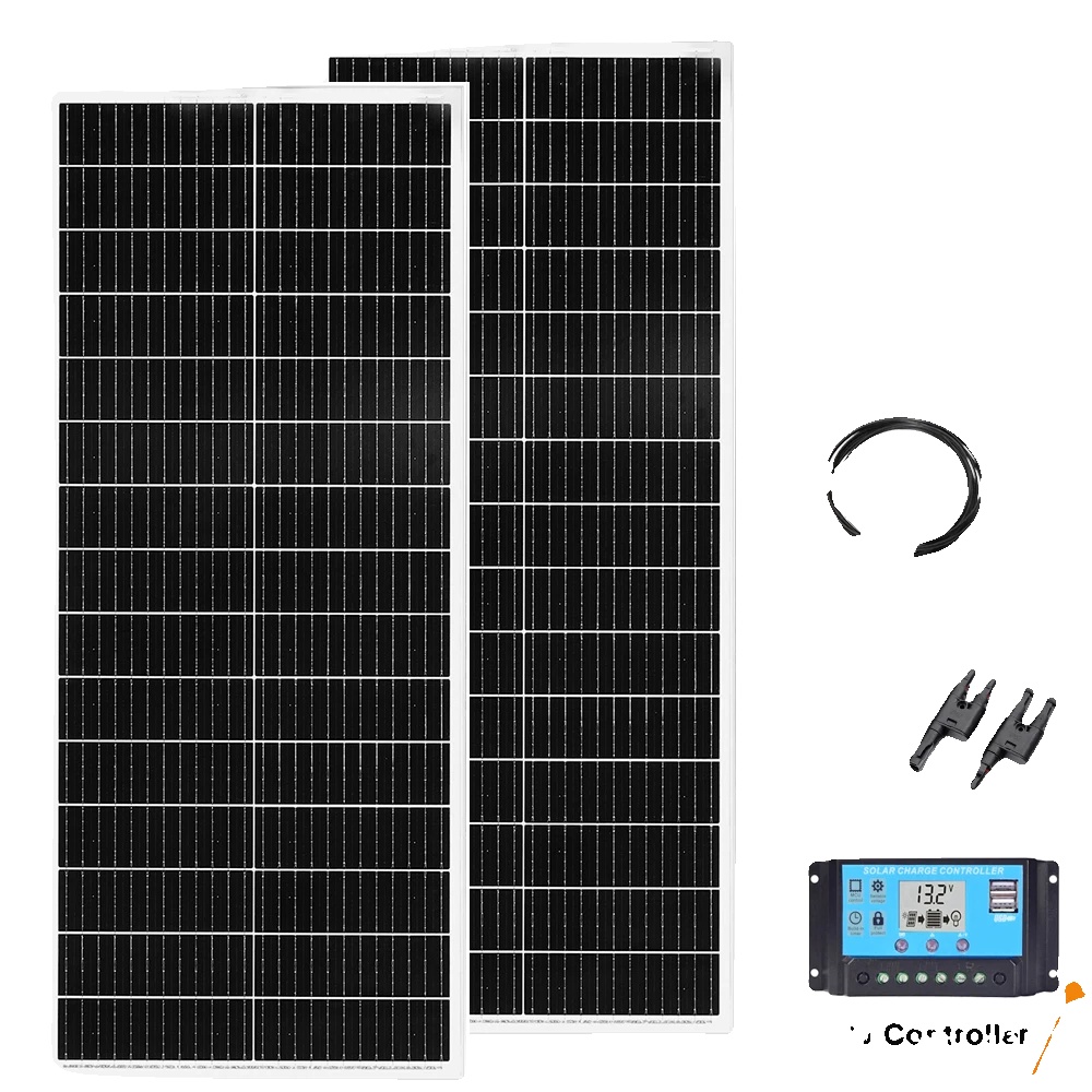 Solarpanel, 100w Ausgang, Monokristalline Technologie, 12v 200w Kit