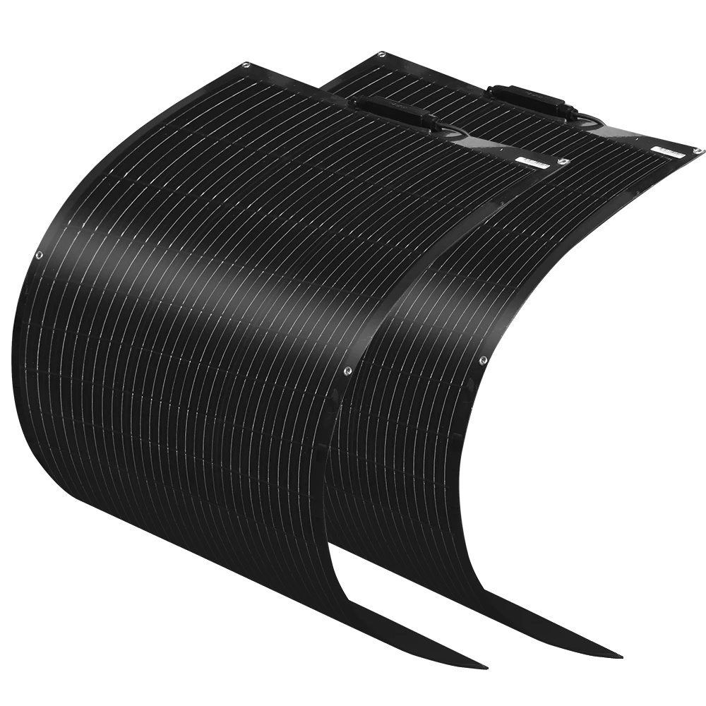 Solarpanel, Hohe Effizienz, Leichtes Design, 100w 2stück