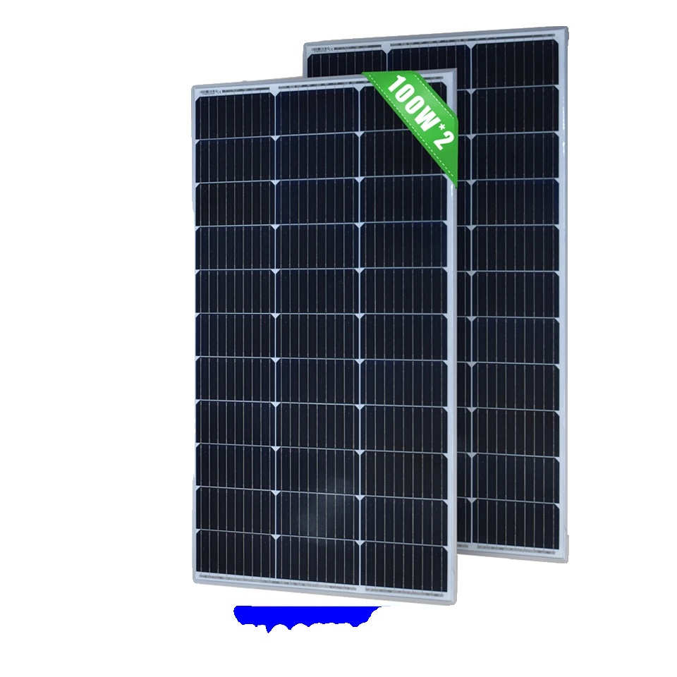 Solarpanel, Hohe Effizienz, Langlebiges Design, 2pcs 100w