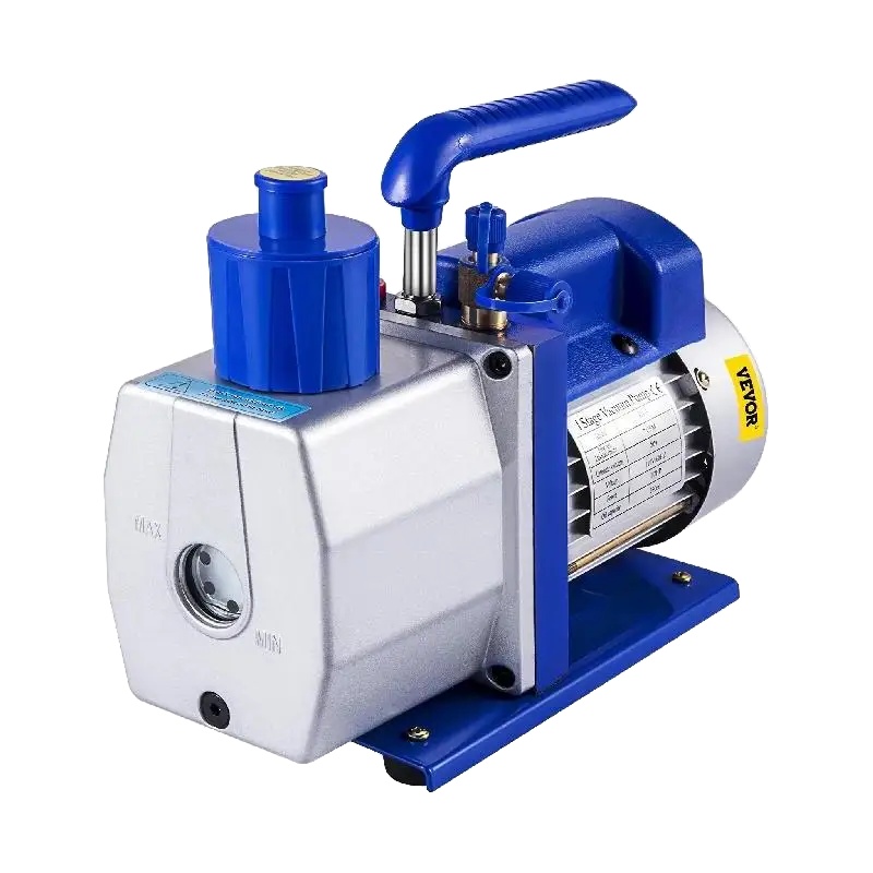 Vakuumpumpe, 7 Cfm Durchflussrate, 1/2 Ps Leistung, Ultimativer Vakuum 5 Pa, Kompatibel Mit R12 R22 R134a R410a, Leichte Aluminiumkonstruktion