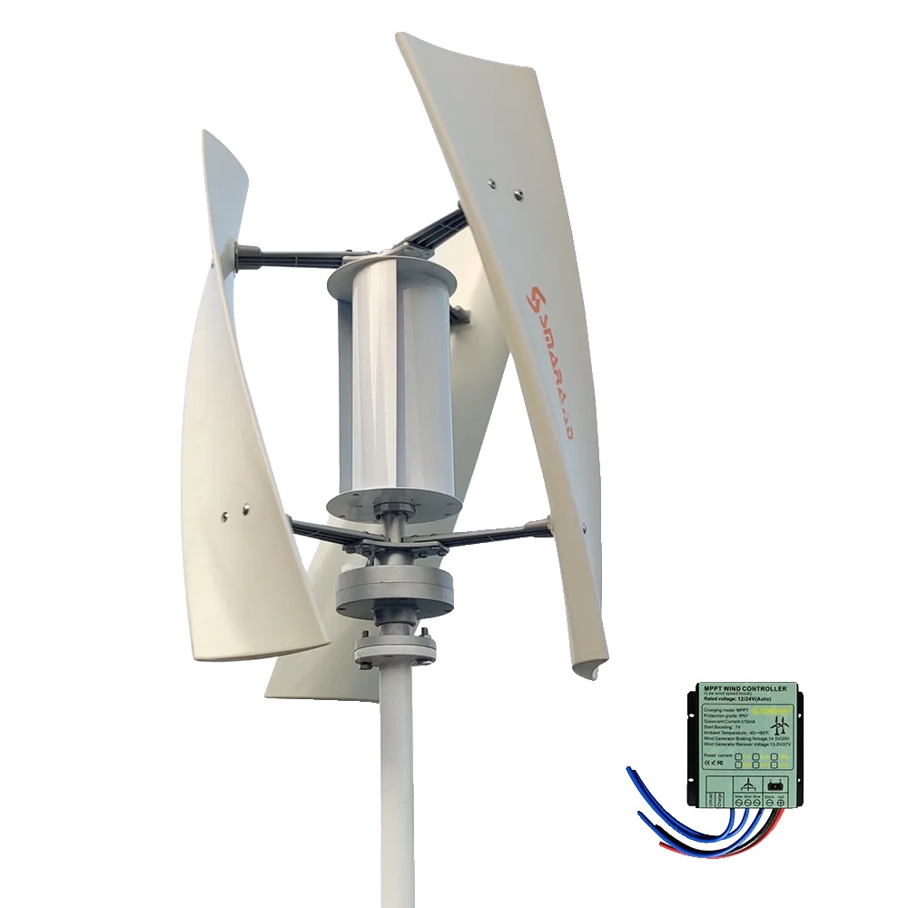 Windkraftgenerator, Vertikales Design, Hohe Effizienz, Mit Mppt-controller, 2000w Mit Bläser, 12v