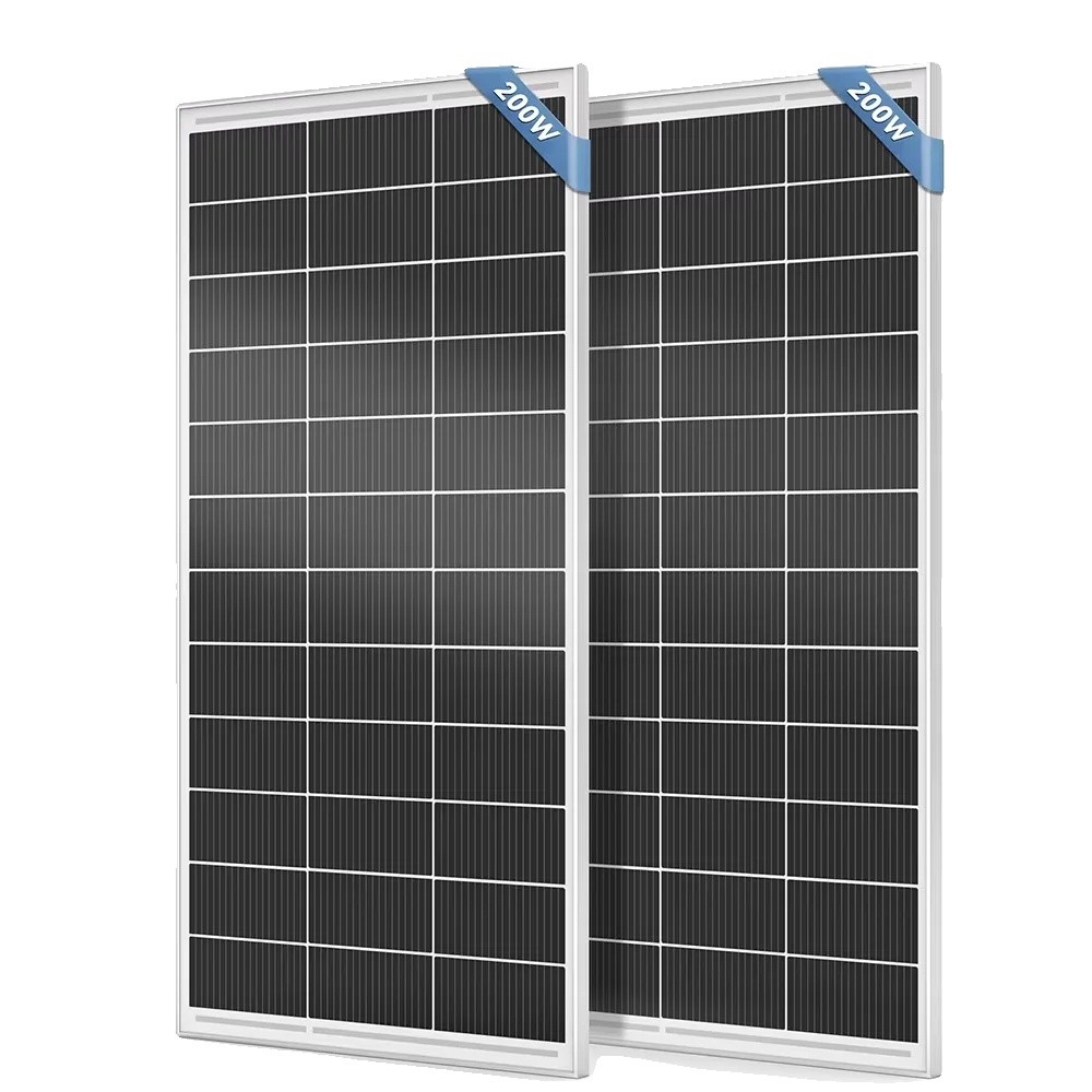 Solarmodul, 24% Effizienz, Langlebiges Gehärtetes Glas, 400w (200w 2stück)