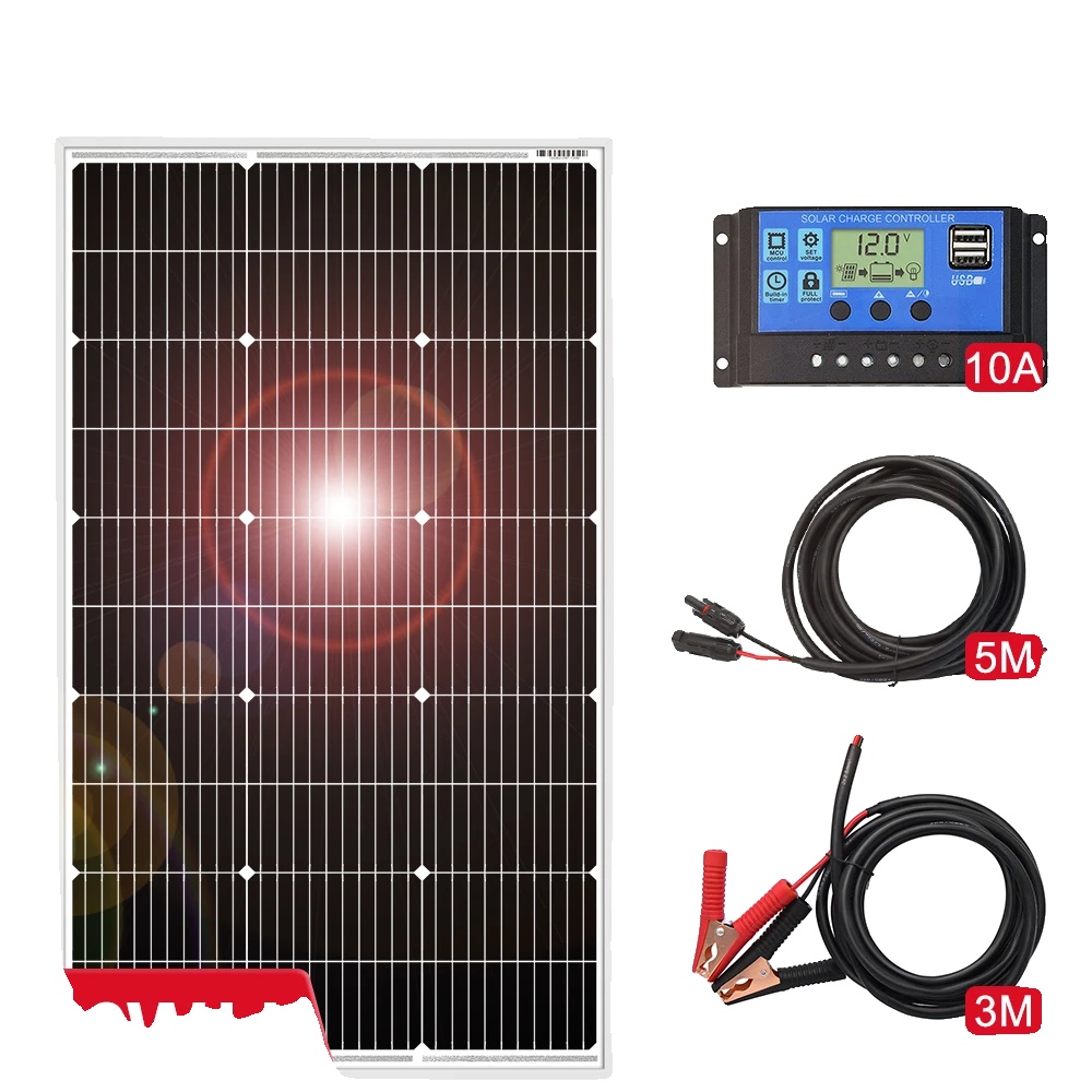 Solarpanel, 100w Ausgang, Monokristallines Silizium, Steifes 100w Set