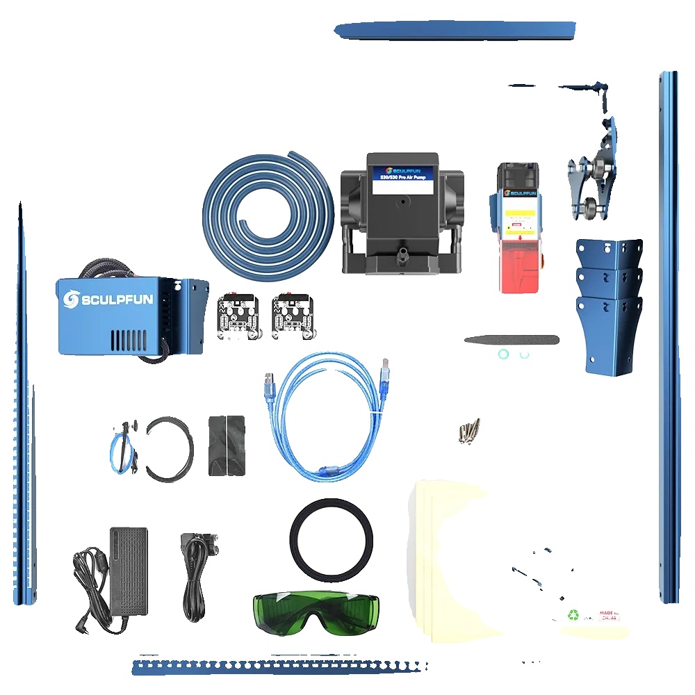Lasergravur-schneider, Automatische Luftunterstützung, Ultra-dünner Laserfokus, Sculpfun S30 Pro Max
