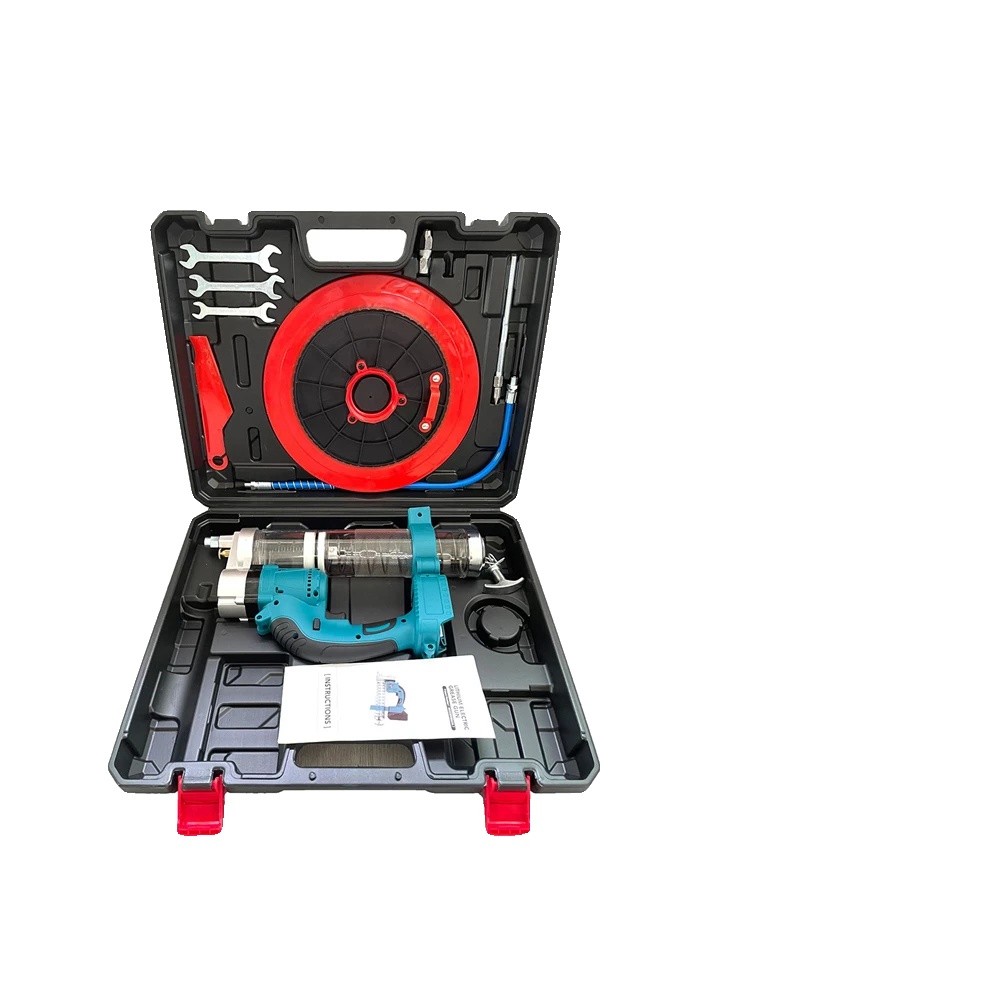 Fettpresse, Maximaler Druck 69 Mpa, Maximale Ausgangsleistung 960 W, Schlauchlänge 50 Cm, Geräuschpegel 76 Db (a), Schmiermittelkapazität 410 Gramm