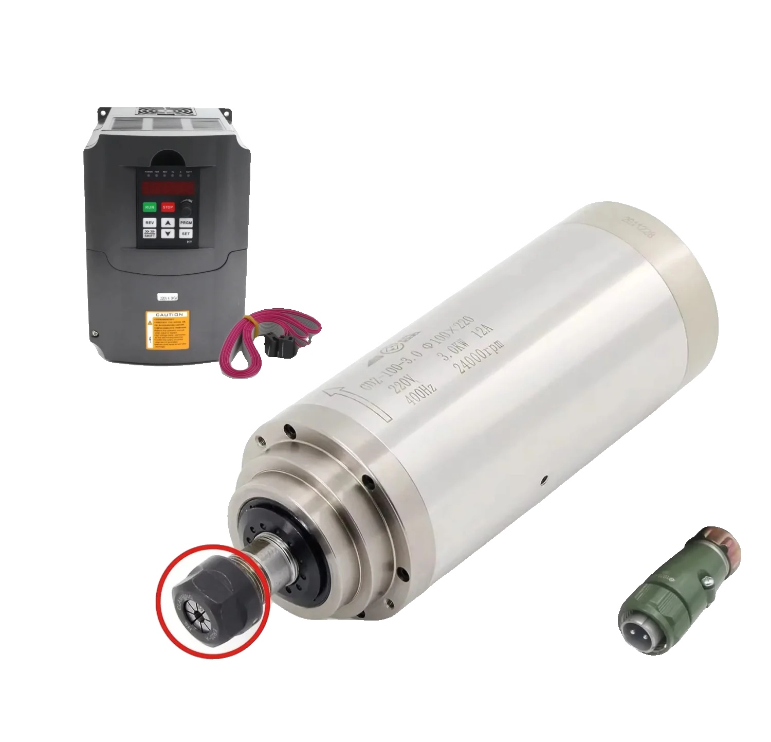 Spindelmotor, 3kw Leistung, Wassergekühlt, Mit Vfd