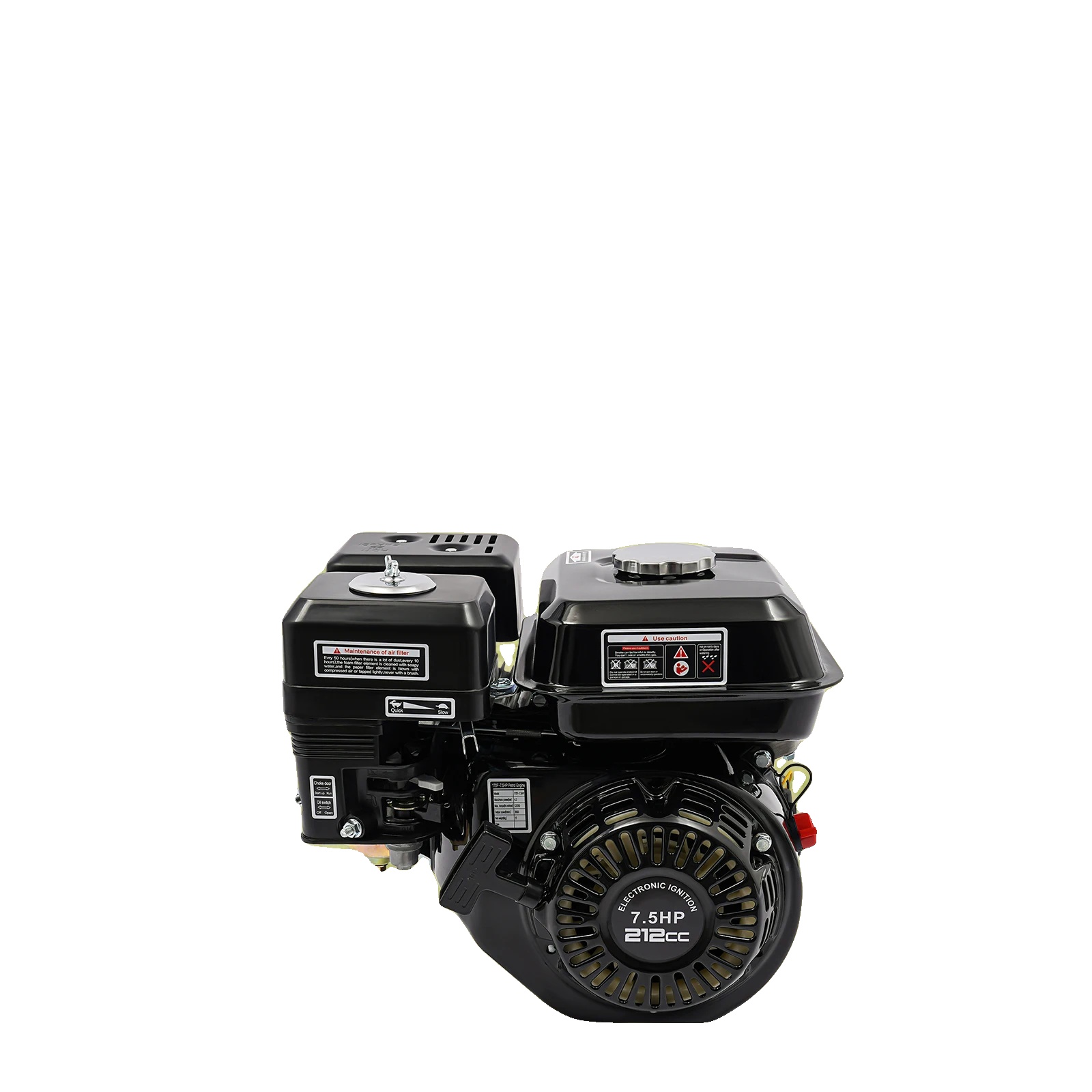 Benzinmotor, 7,5 Ps, 212 Ccm Hubraum, 4-takt, Luftkühlung, Handzugstart