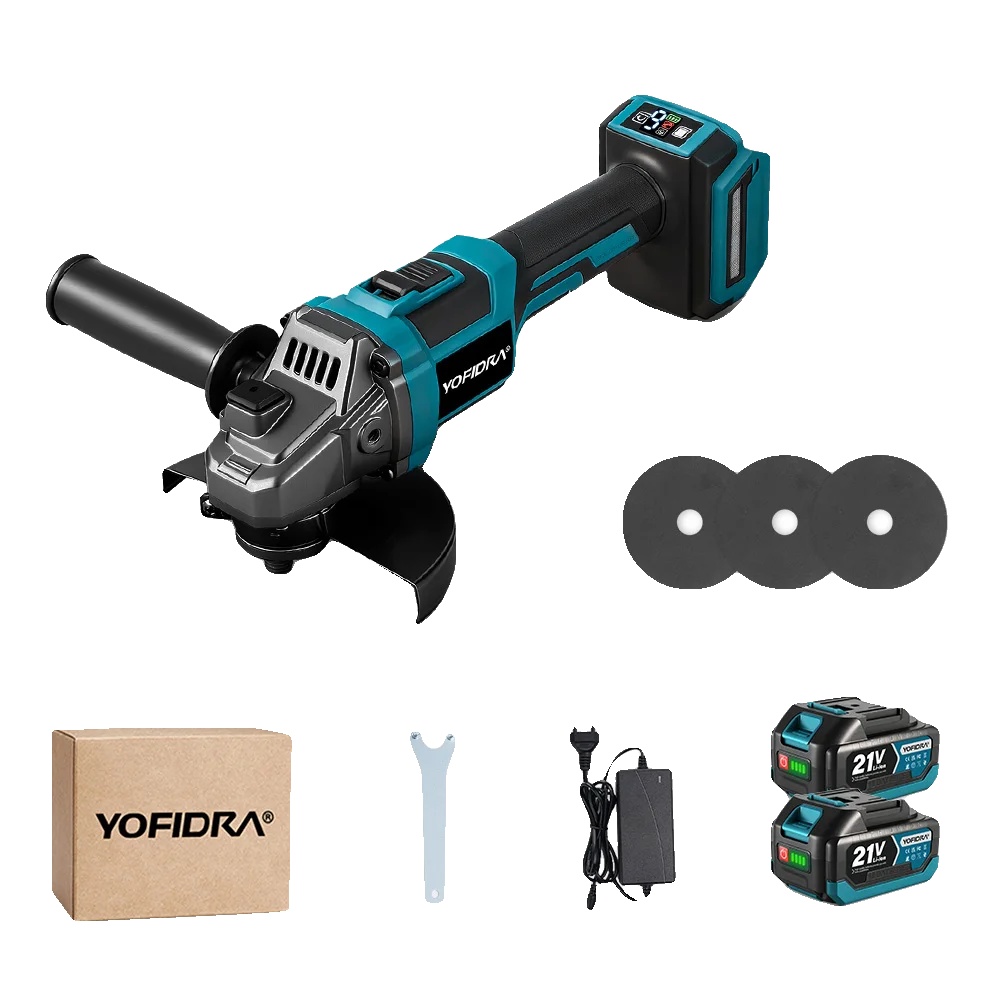 Winkelschleifer, 30000 U/min, Bürstenloser Motor, 2xbatteriesatz