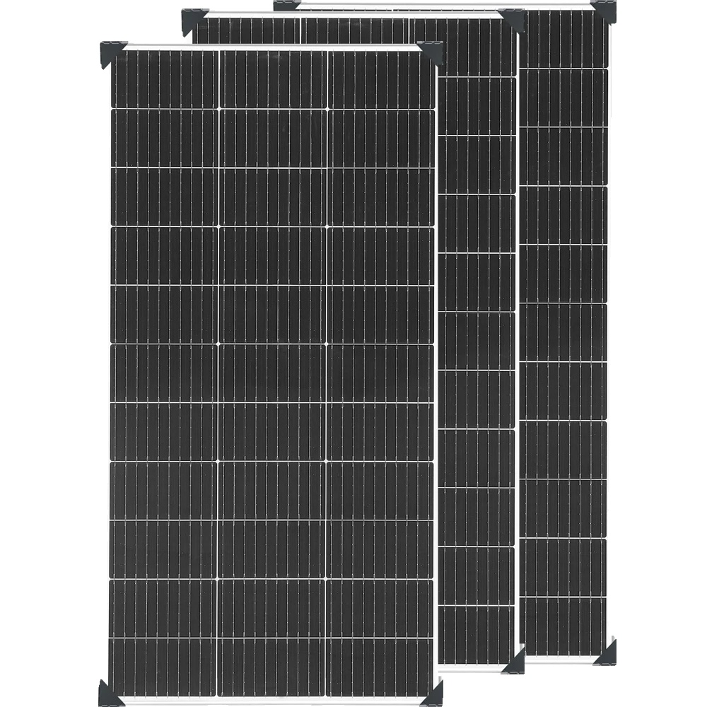 Solarpanelmodul, Hohe Effizienz, Kompaktes Design, 3stück 120w (360w)
