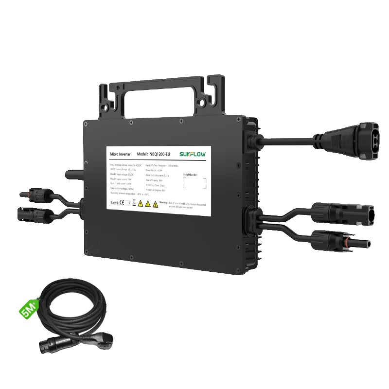 Mikro-wechselrichter, 1200w Nennleistung, Dual-mppt-tracking, Nbq1200, 220-240v-a, 22-50v-a