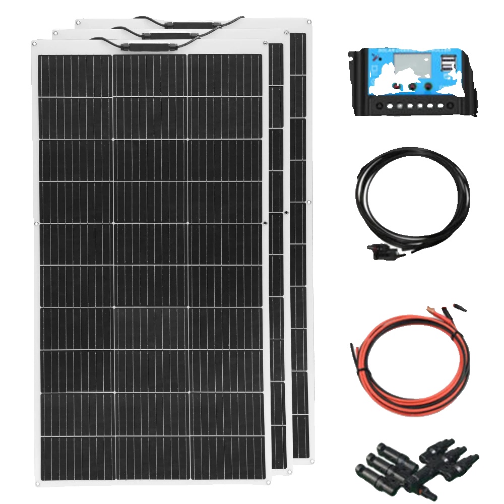 Solarpanel, Flexibles Design, Hohe Effizienz, 12v 300w Solarkit