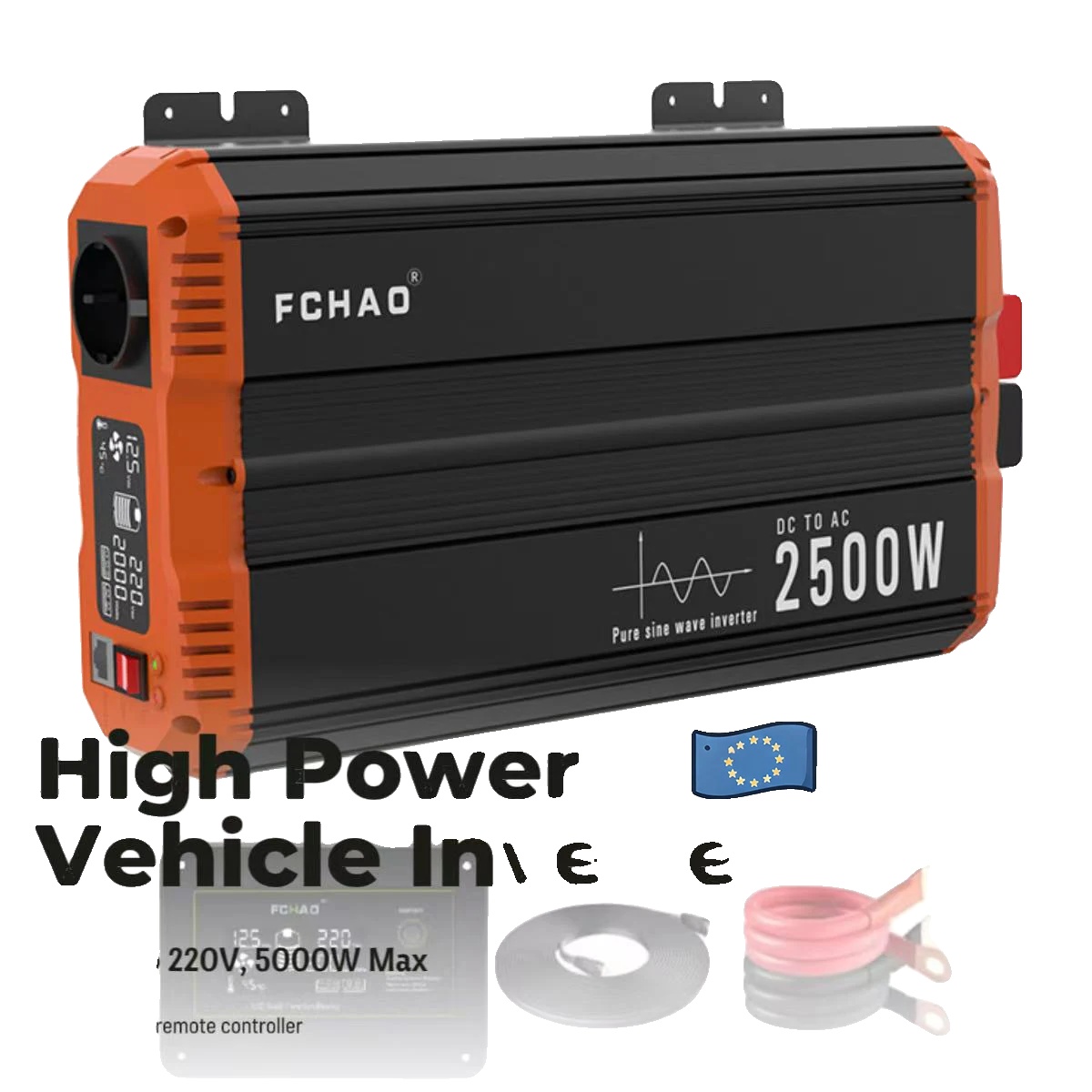Wechselrichter, 2500w Dauerleistung, 5000w Spitzenleistung, 2500w-24v