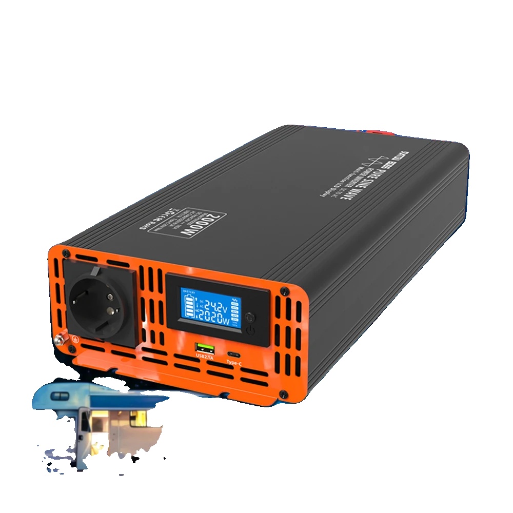 Wechselrichter, 2000w Ausgang, Mehrere Schutzfunktionen, Europa, Dc 24v, Ac 220v 50hz