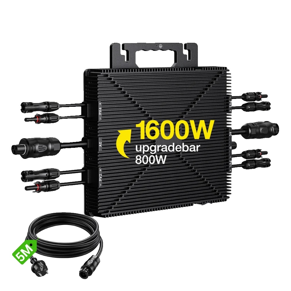 Solarwechselrichter, 96% Effizienz, Eingebautes Wifi, 1600w-ac-kabel, 220-240v