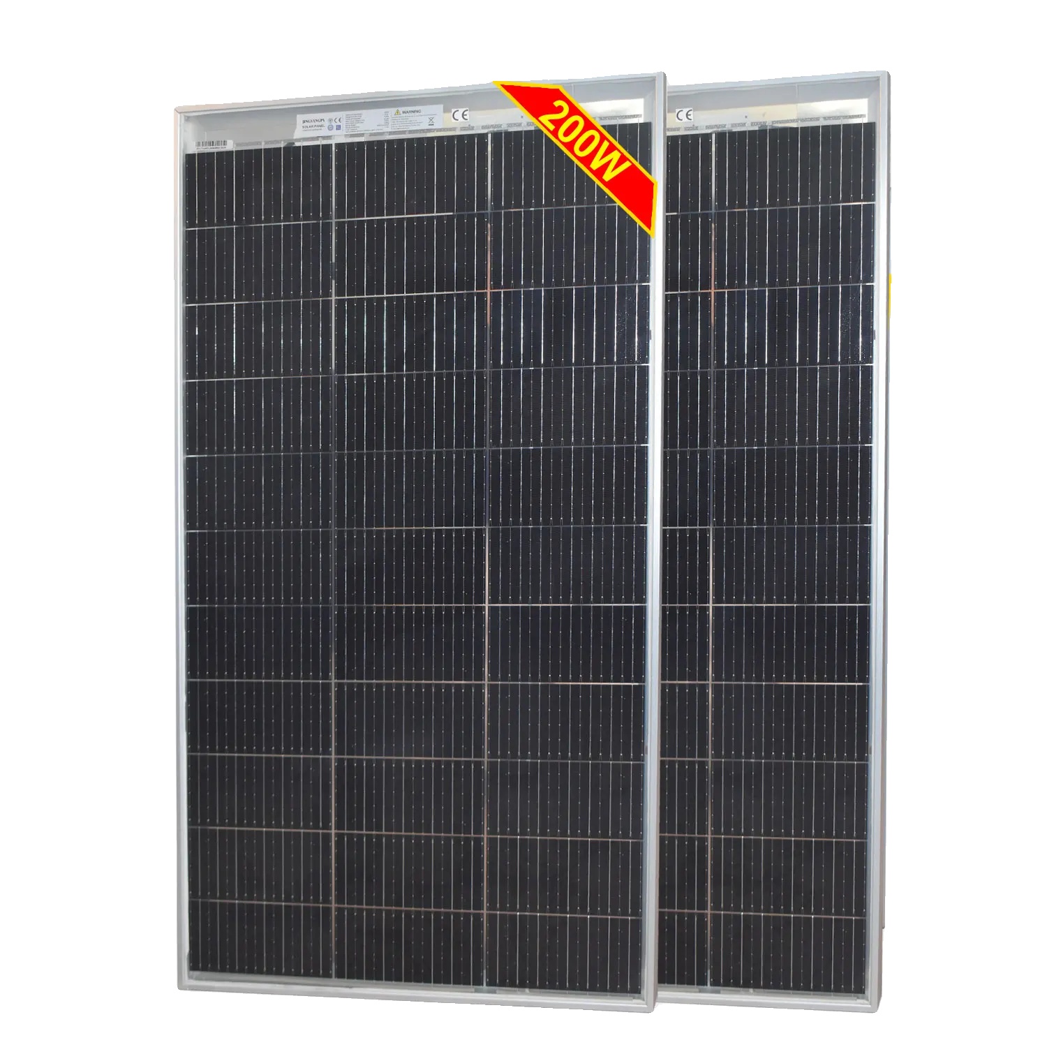 Solarpanel, Hohe Effizienz, Langlebig Und Wetterbeständig, 2 Stück 100w Panel
