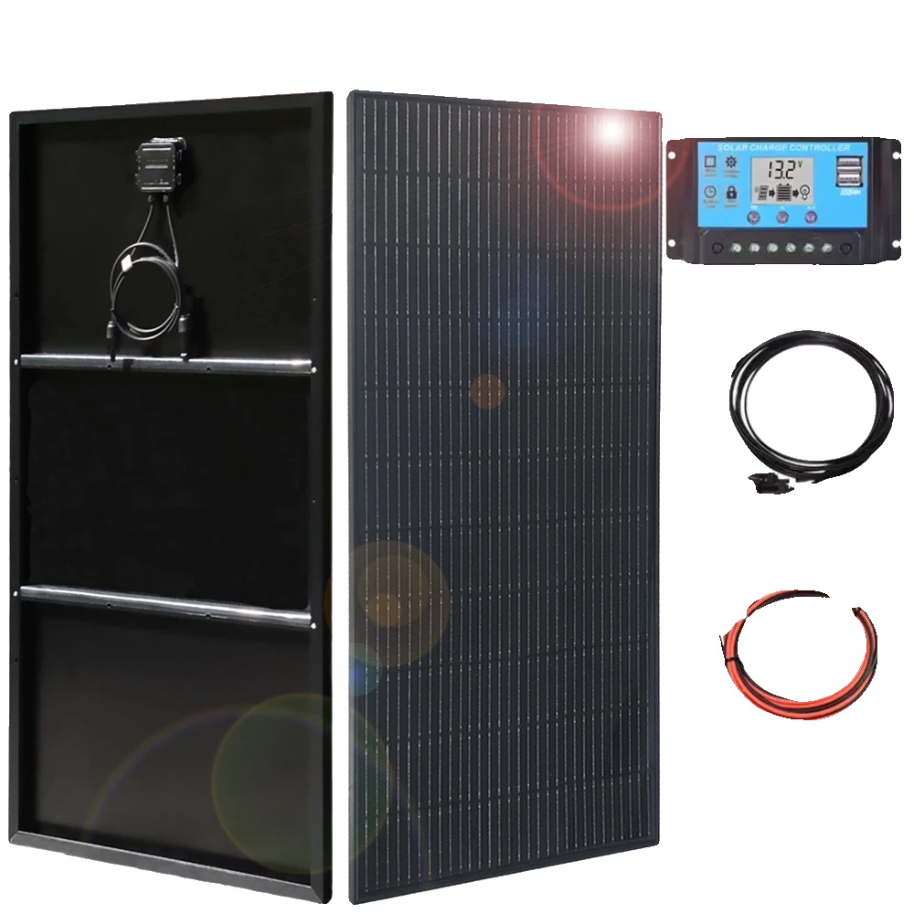 Solarpanel, Monokristallin, Leichtes Design, 300w 2stück 150w Kit