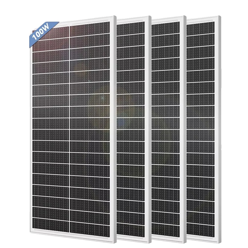 Solarpanel, Monokristallines Design, Hohe Effizienz, 100w 4pcs