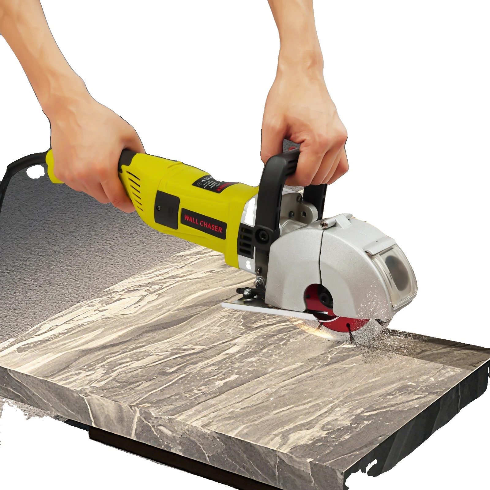 Rillmaschine, 4000w Leistung, 360° Verstellbarkeit, Grün
