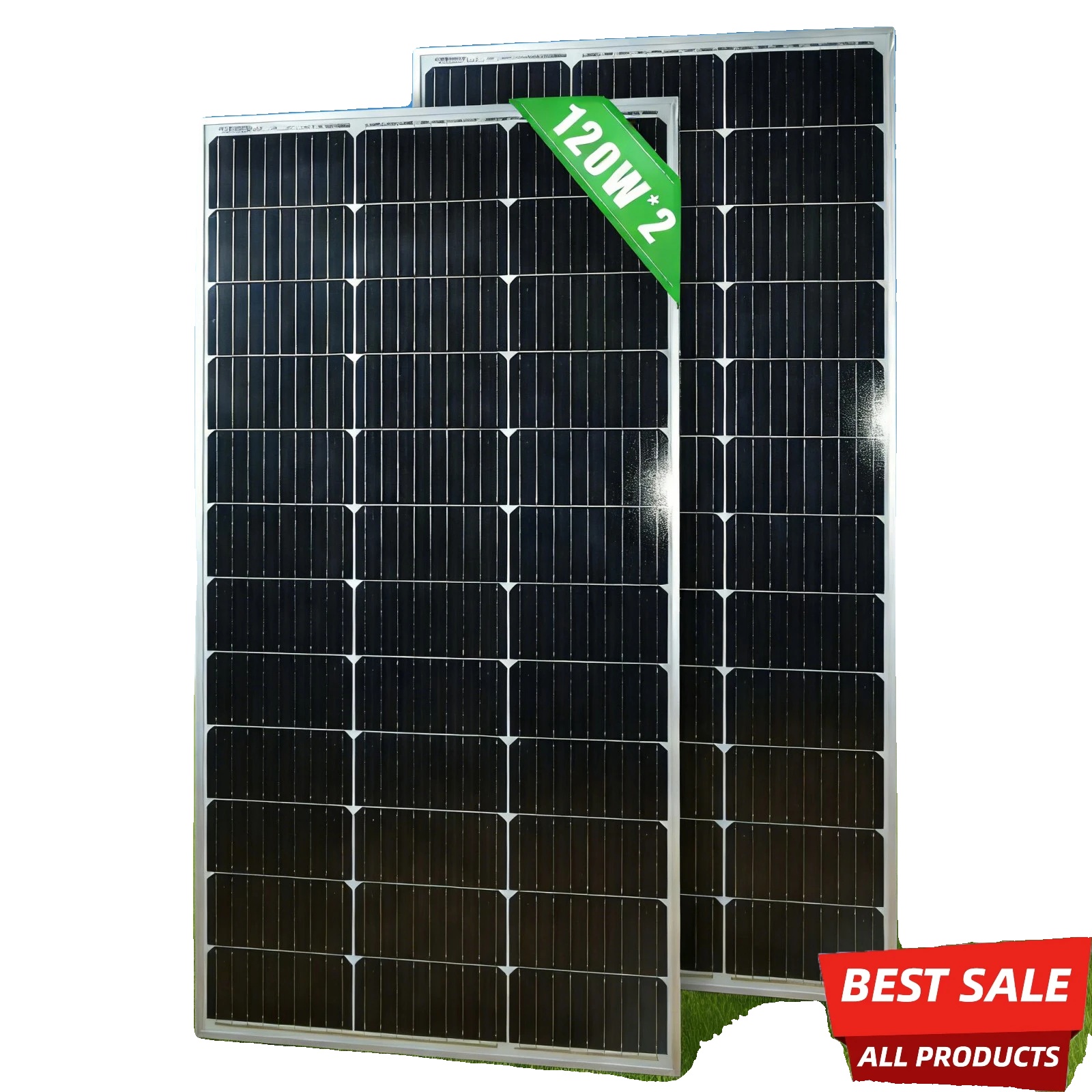 Solarpanel, Hohe Effizienz, Vielseitige Verwendung, 2pcs 120w
