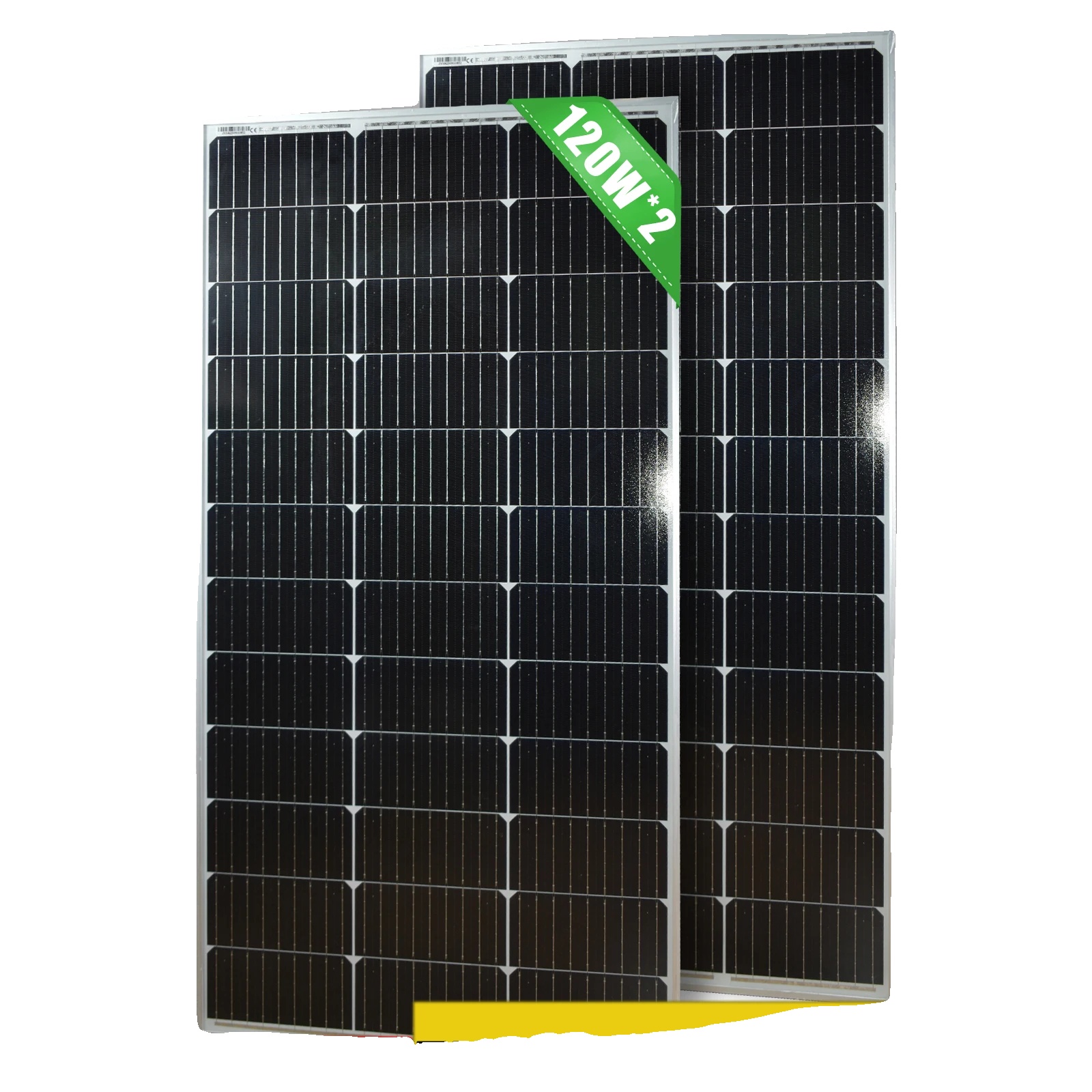 Solarpanel, Hohe Effizienz, Starre Struktur, 2pcs 120w