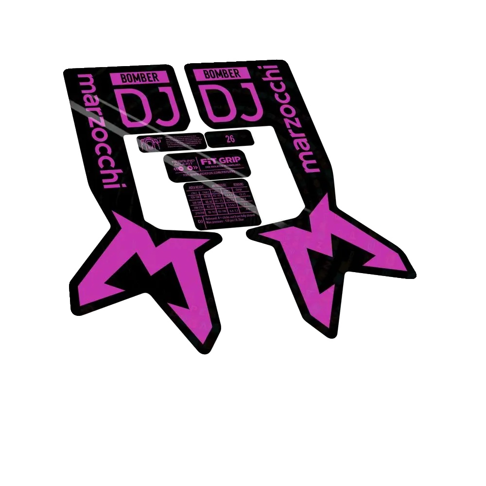 Aufkleber, Hohe Haltbarkeit, Anpassbares Design, Fuchsia