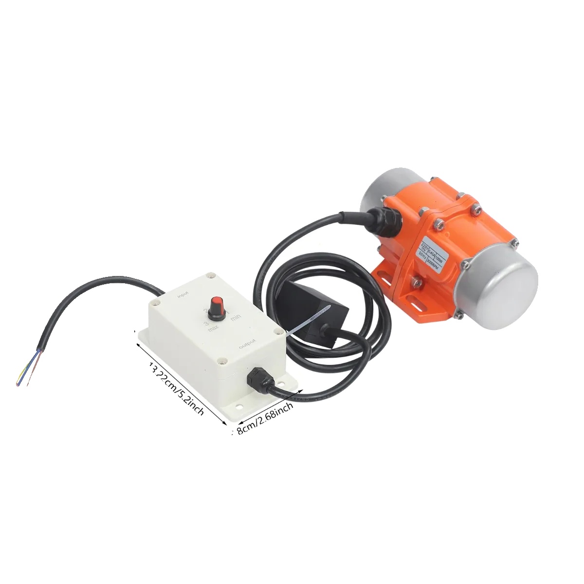 Vibrationsmotor, Einstellbare Geschwindigkeit, Wasserdichte Schutz, Orange