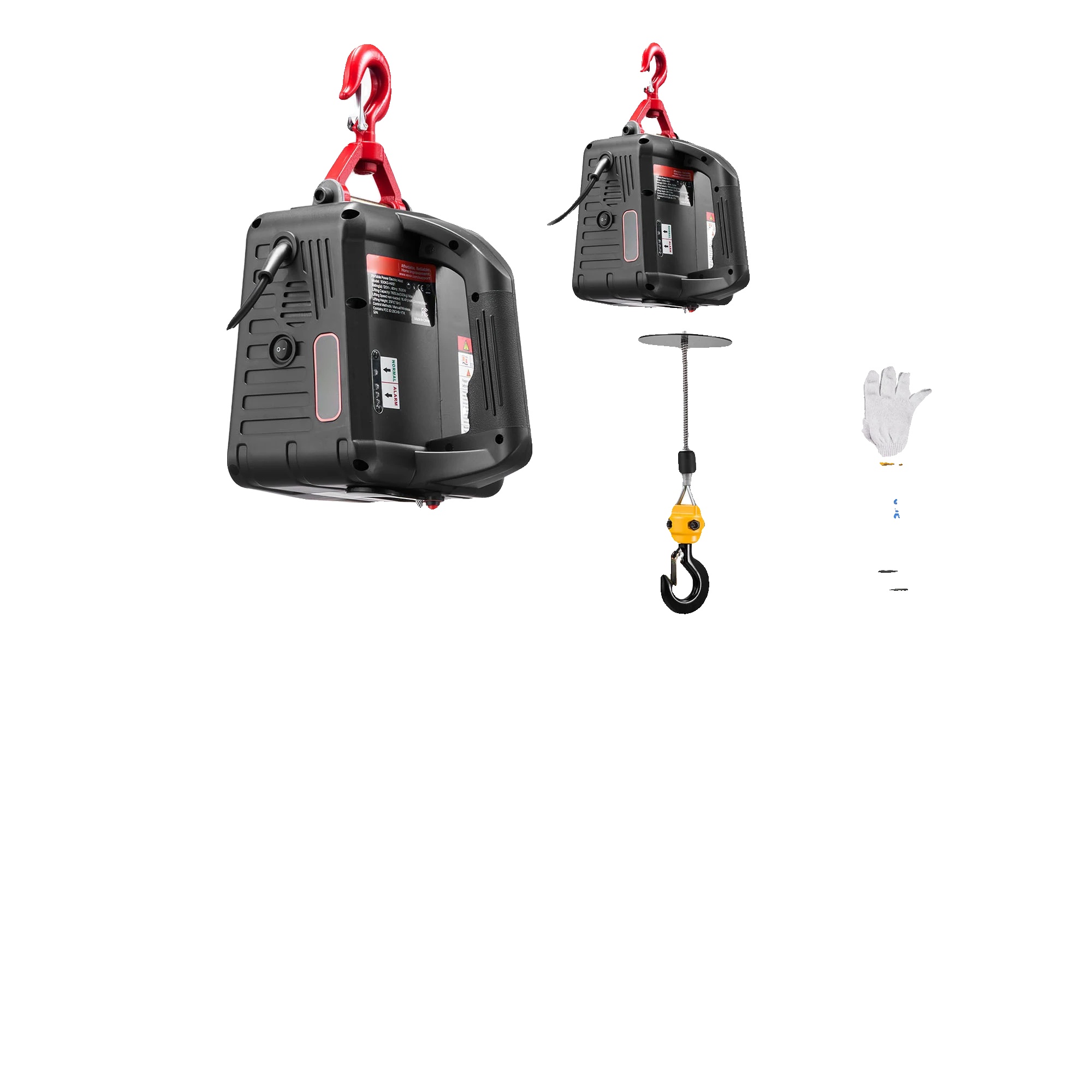 Elektrische Winde, 500 Kg Tragfähigkeit, Dual-control-betrieb, 1100 Lbs