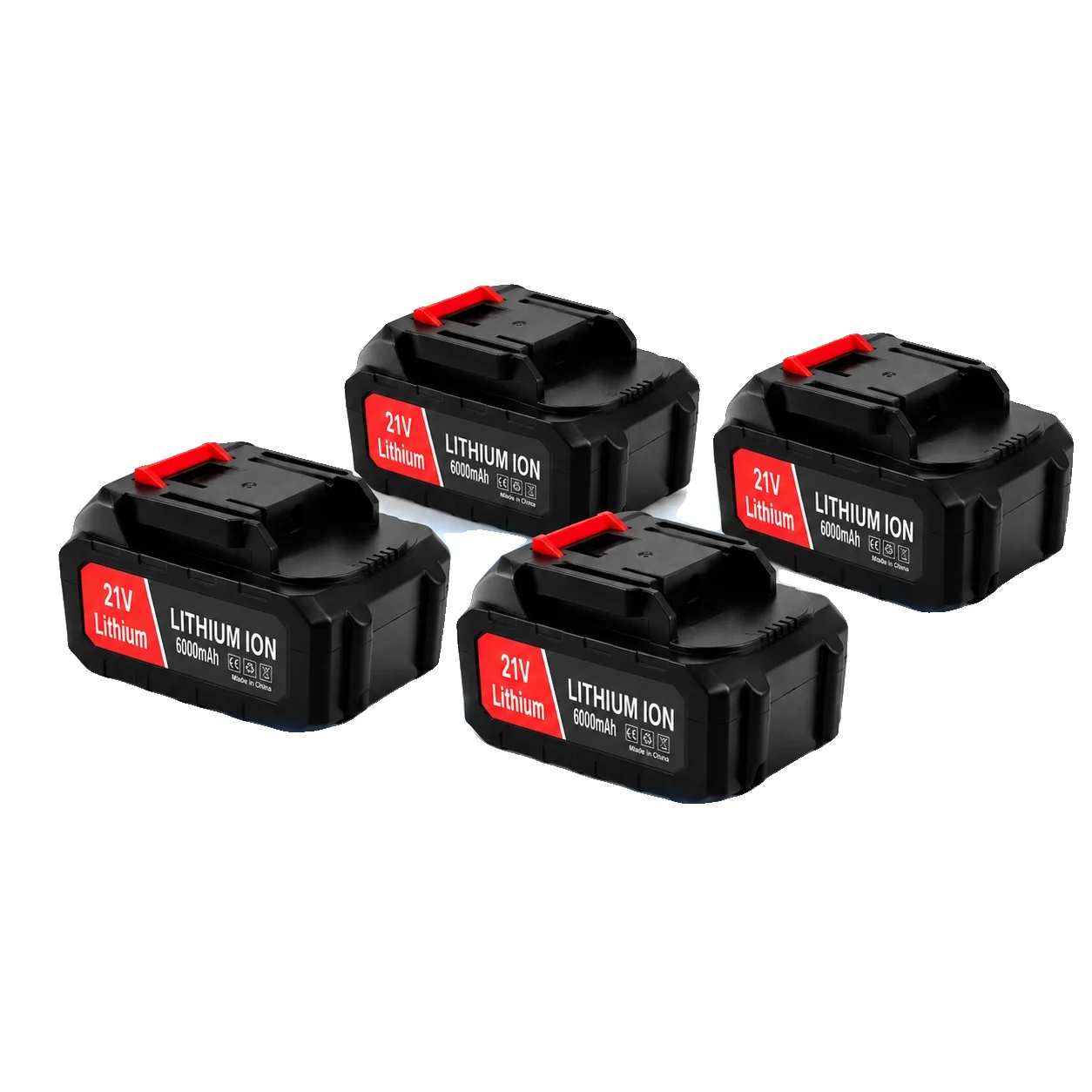 Ersatzbatterie, 6000mah Kapazität, Kompatibel Mit Verschiedenen Elektrowerkzeugen, 21v6.0-4pcs