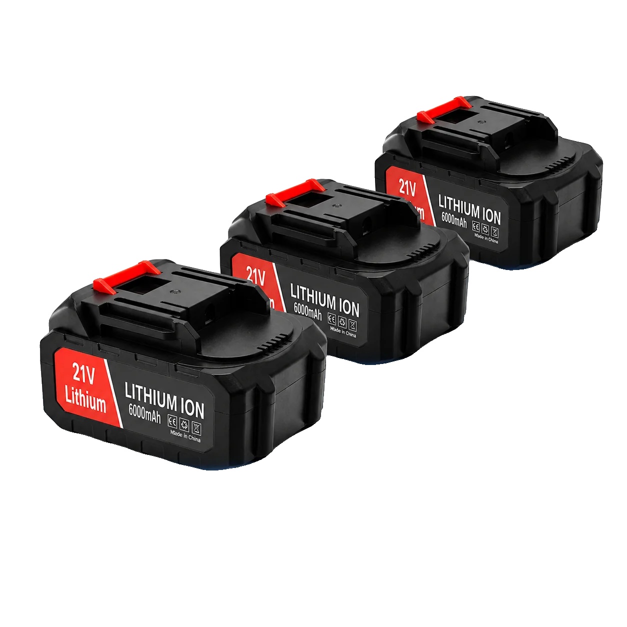 Ersatzbatterie, 6000mah Kapazität, Kompatibel Mit Verschiedenen Elektrowerkzeugen, 21v6.0-3pcs