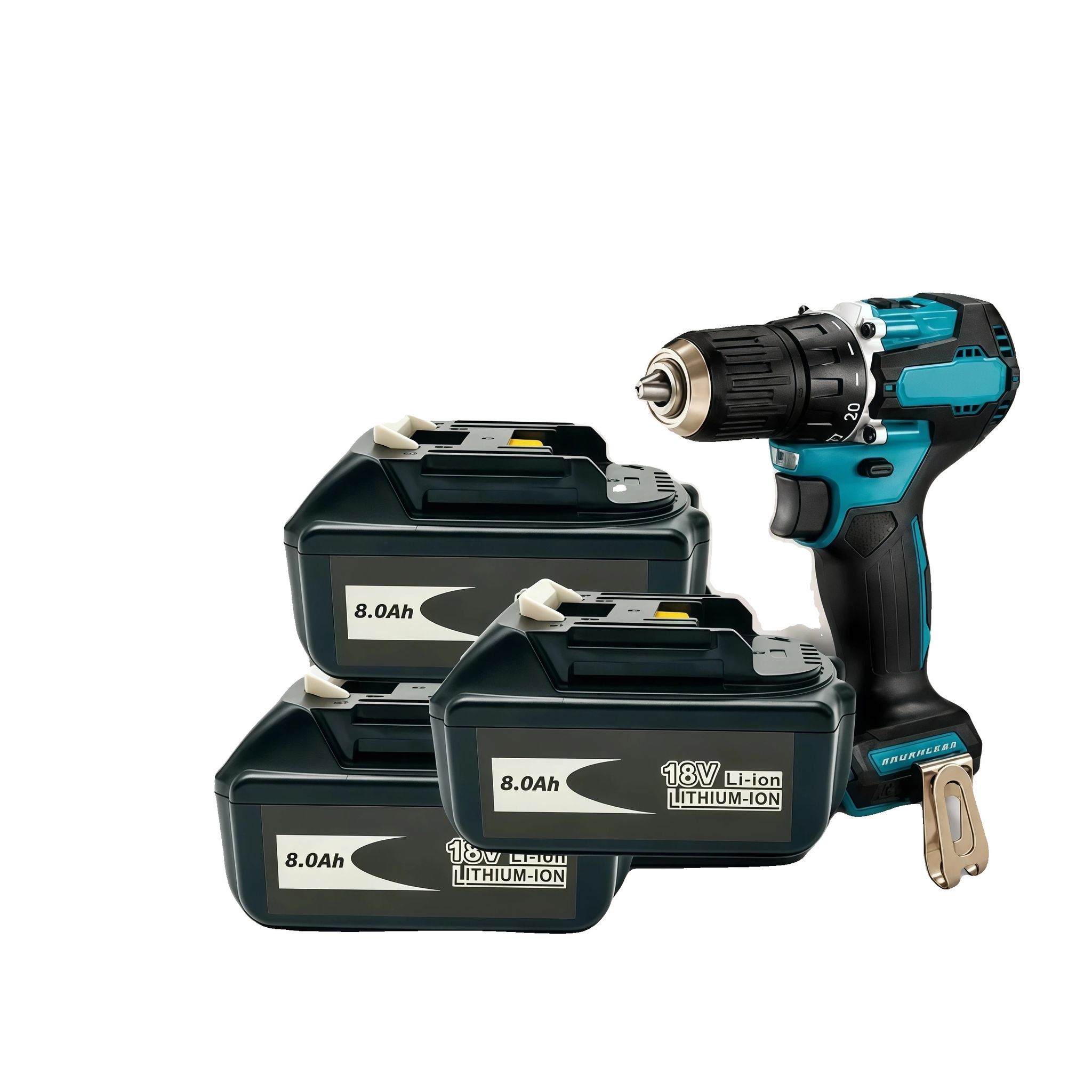 Wiederaufladbare Batterie, 8000mah Kapazität, Universalladegerät Für Elektrowerkzeuge, 3pcs-ddf487, 18v