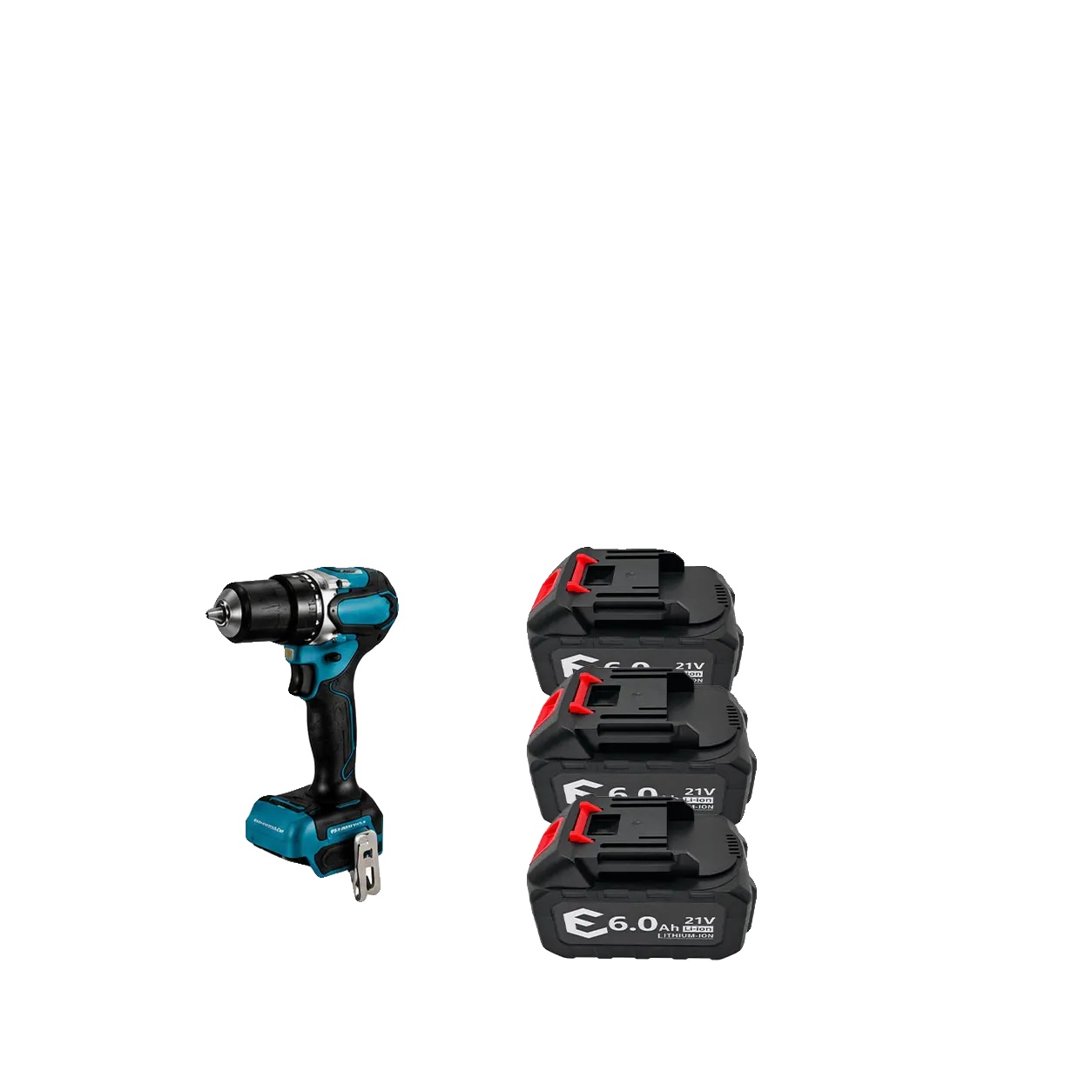 Wiederaufladbare Lithiumbatterie, 21v, 6000 Mah Kapazität, 3pcs 6.0ah-ddf487 X1